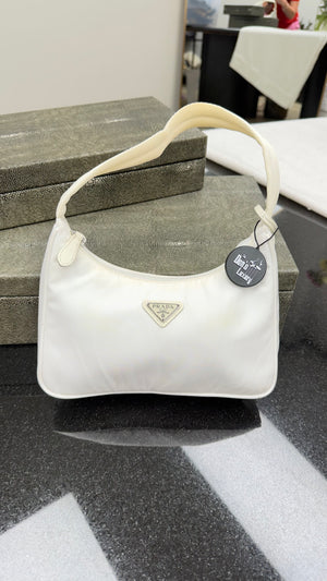 *DONS DROP* Prada White Nylon Re-Edition Mini Shoulder Bag