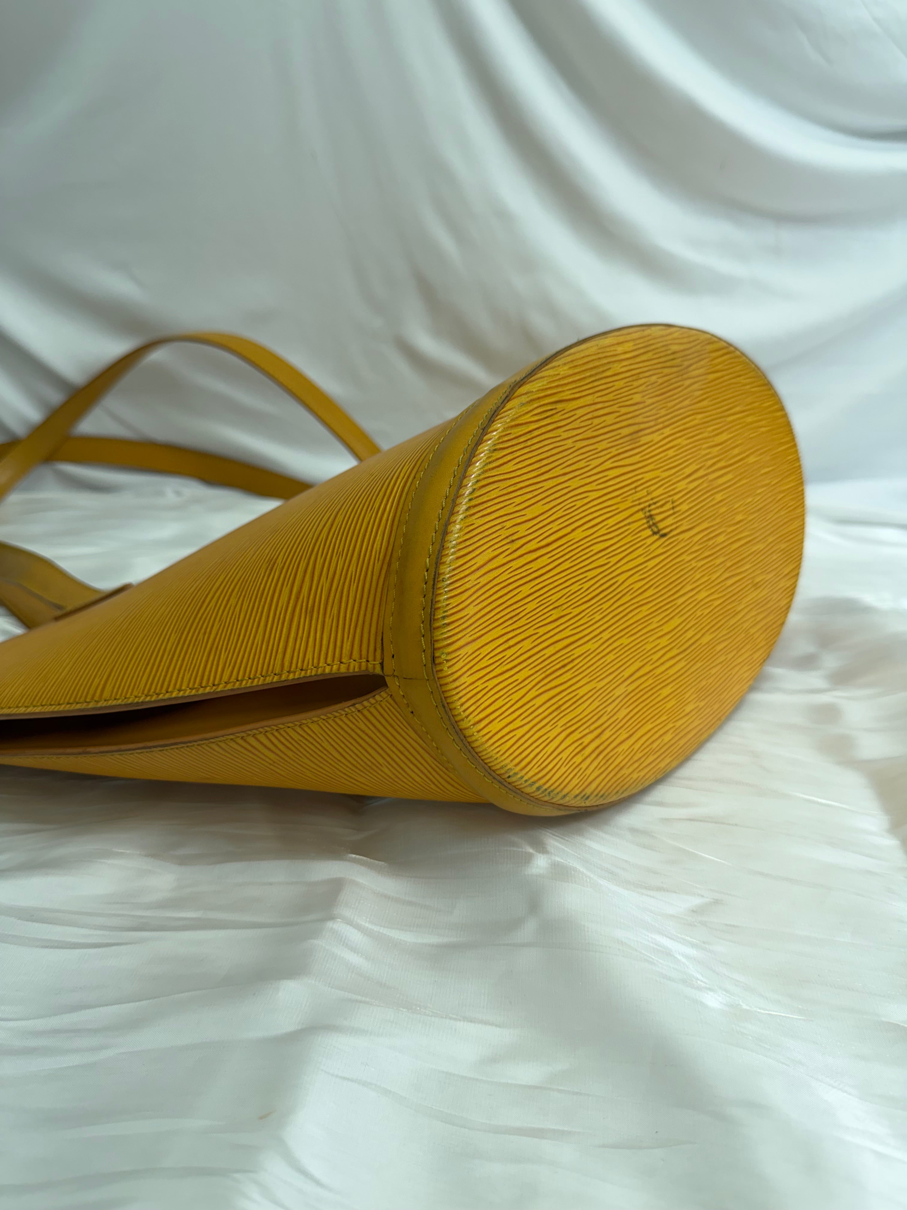 Louis Vuitton Yellow Epi Saint Jacques Tote