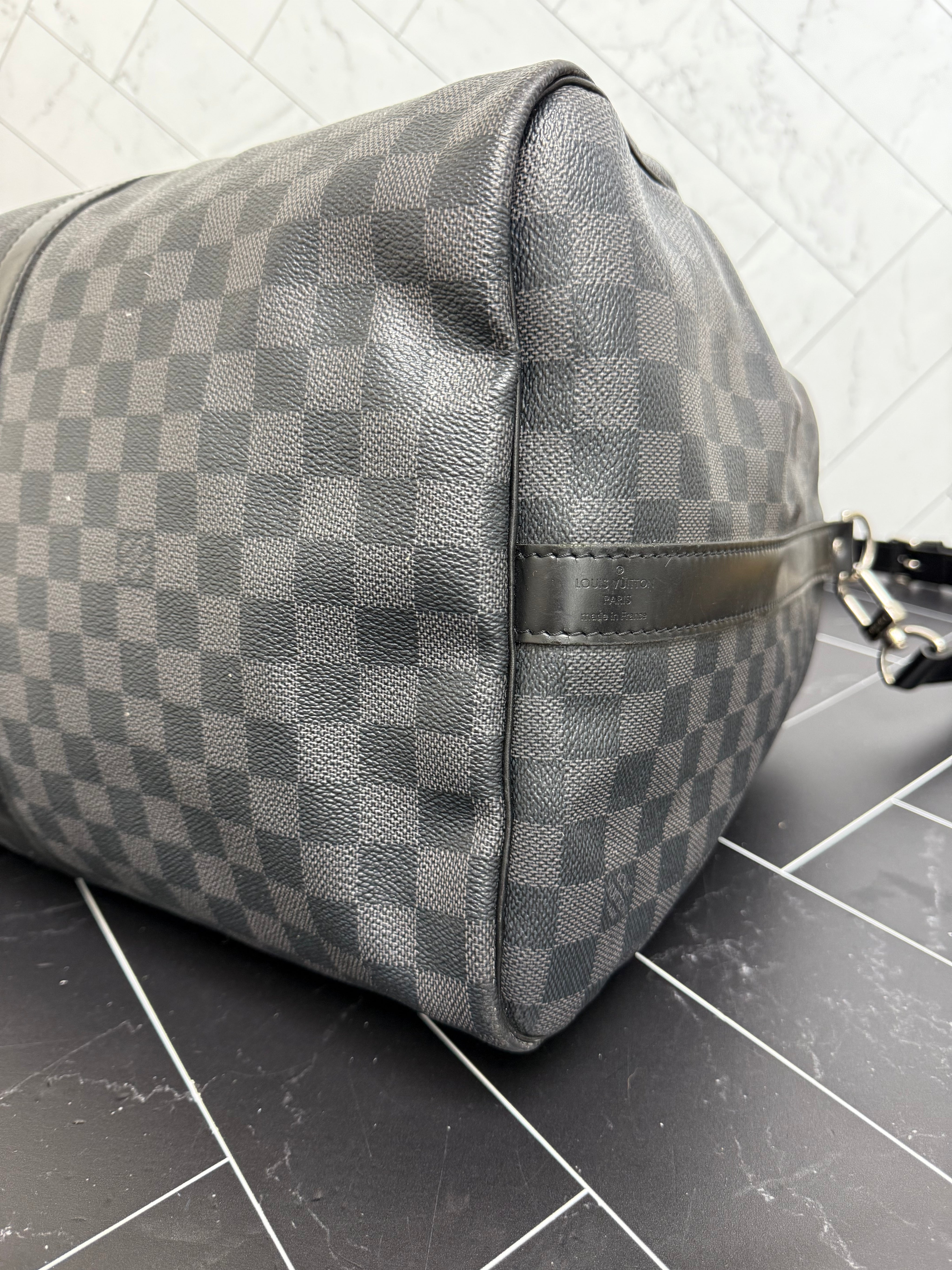 Louis Vuitton Damier Graphite  Keepall 55 Bandouliere