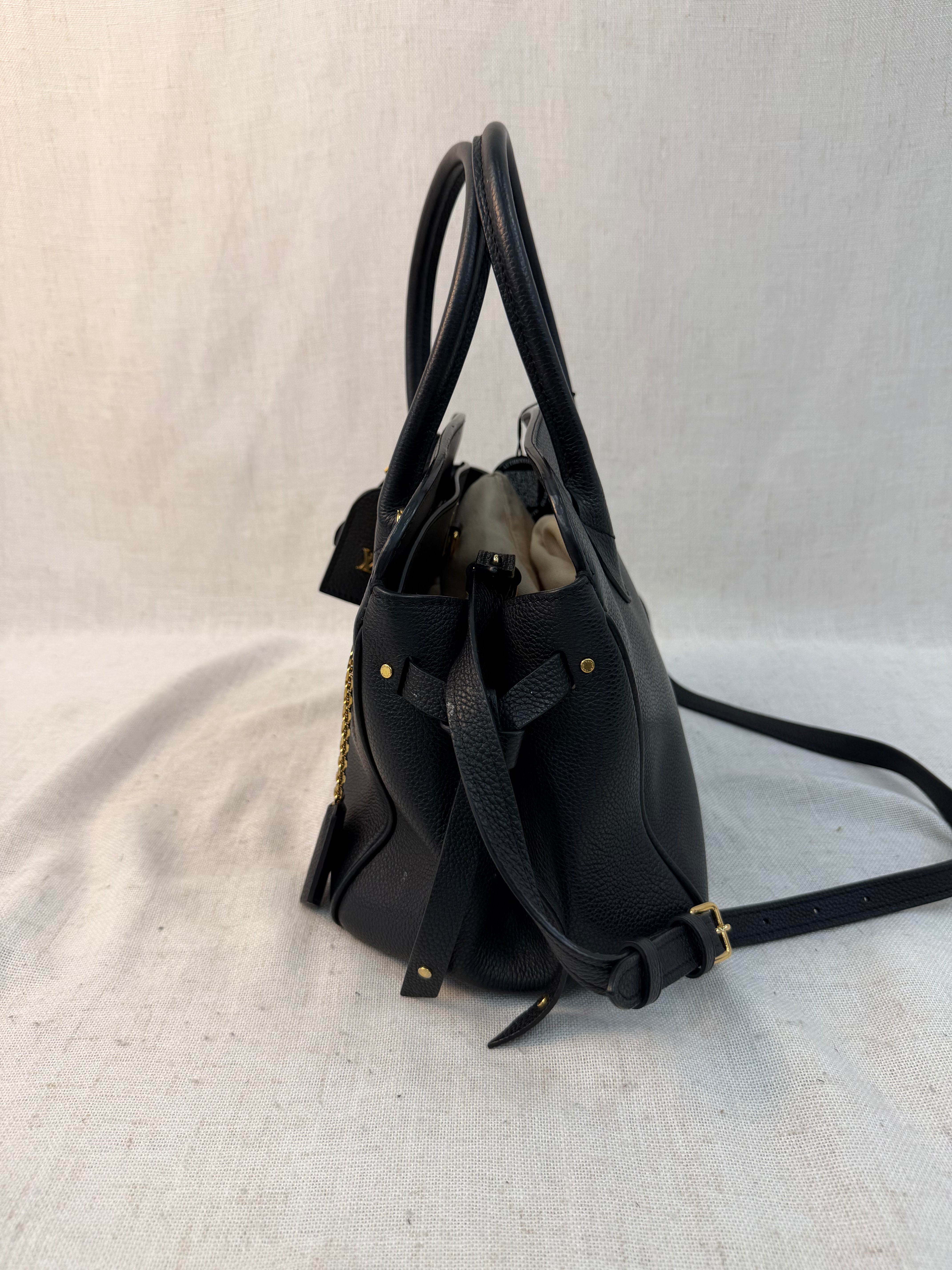 Louis Vuitton Black Leather Milla PM Bag