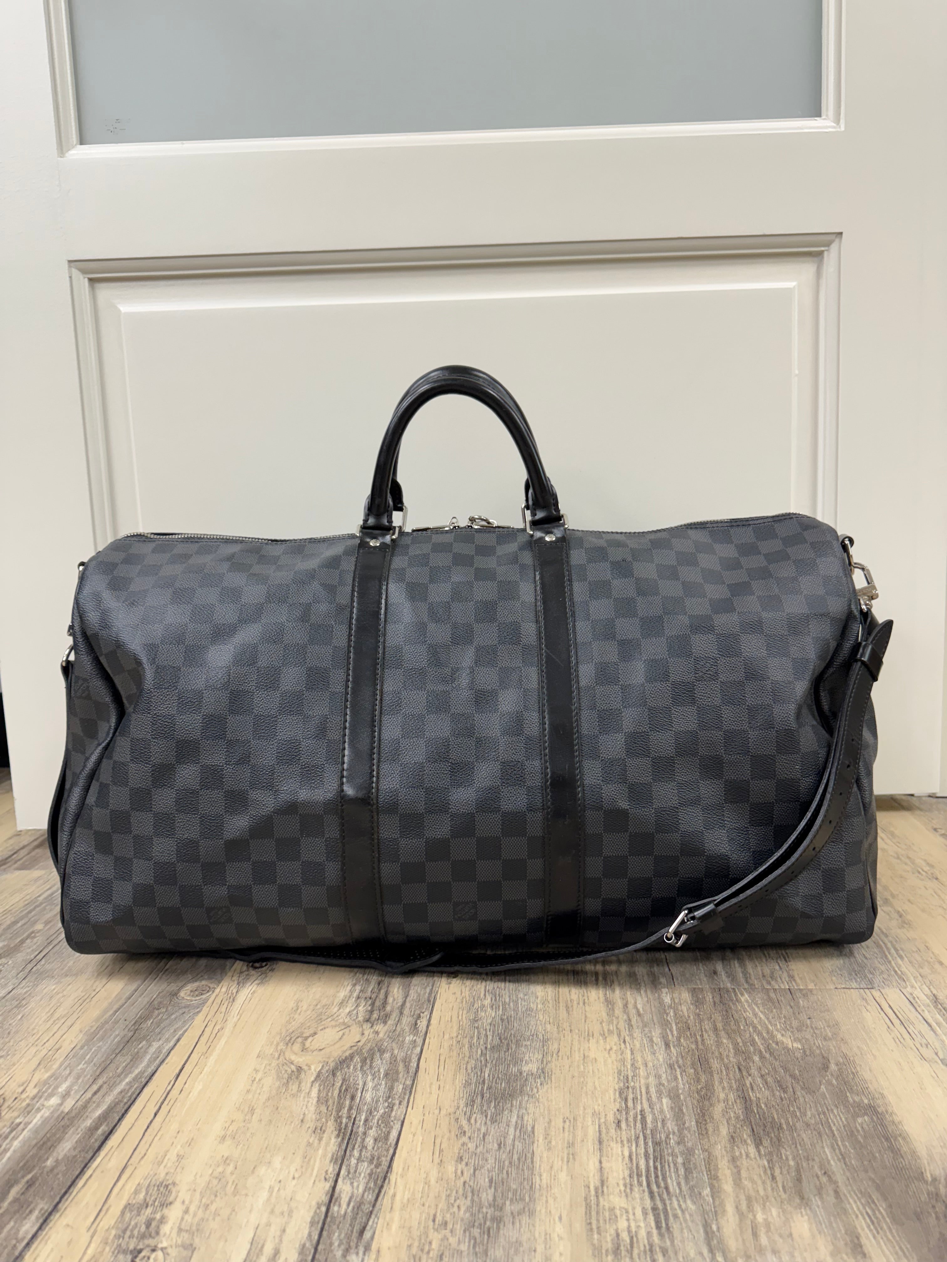 Louis Vuitton Damier Graphite  Keepall 55 Bandouliere