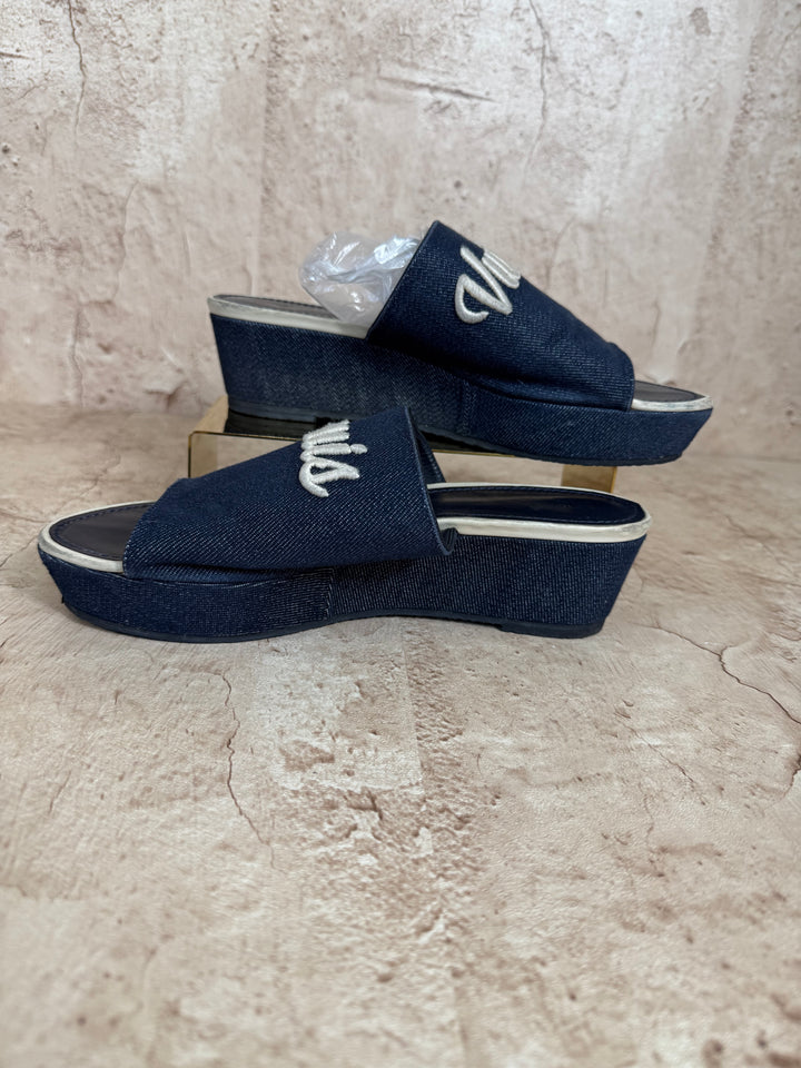 Louis Vuitton Denim Wedges