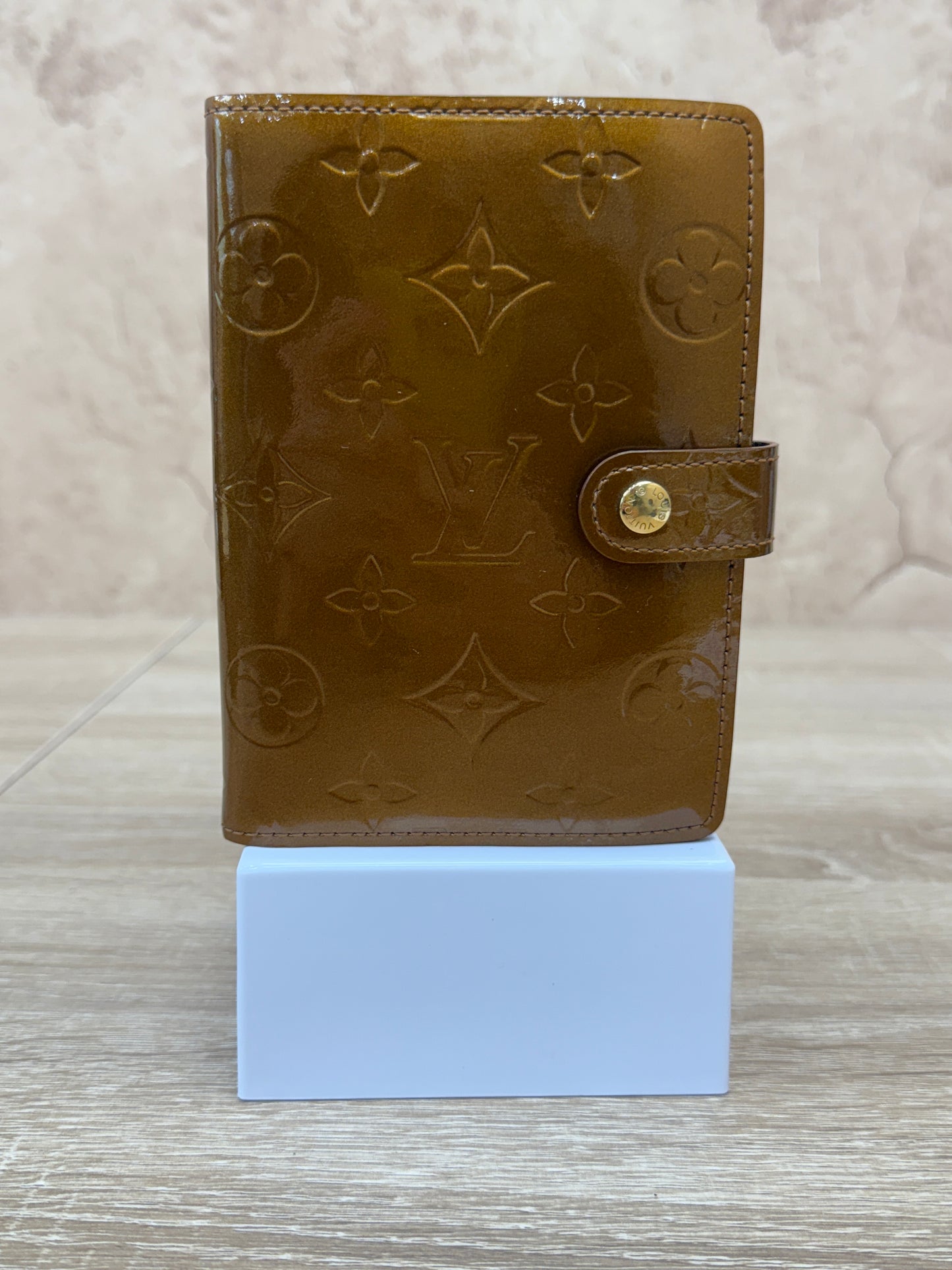 Louis Vuitton Bronze Vernis Passport Agenda PM