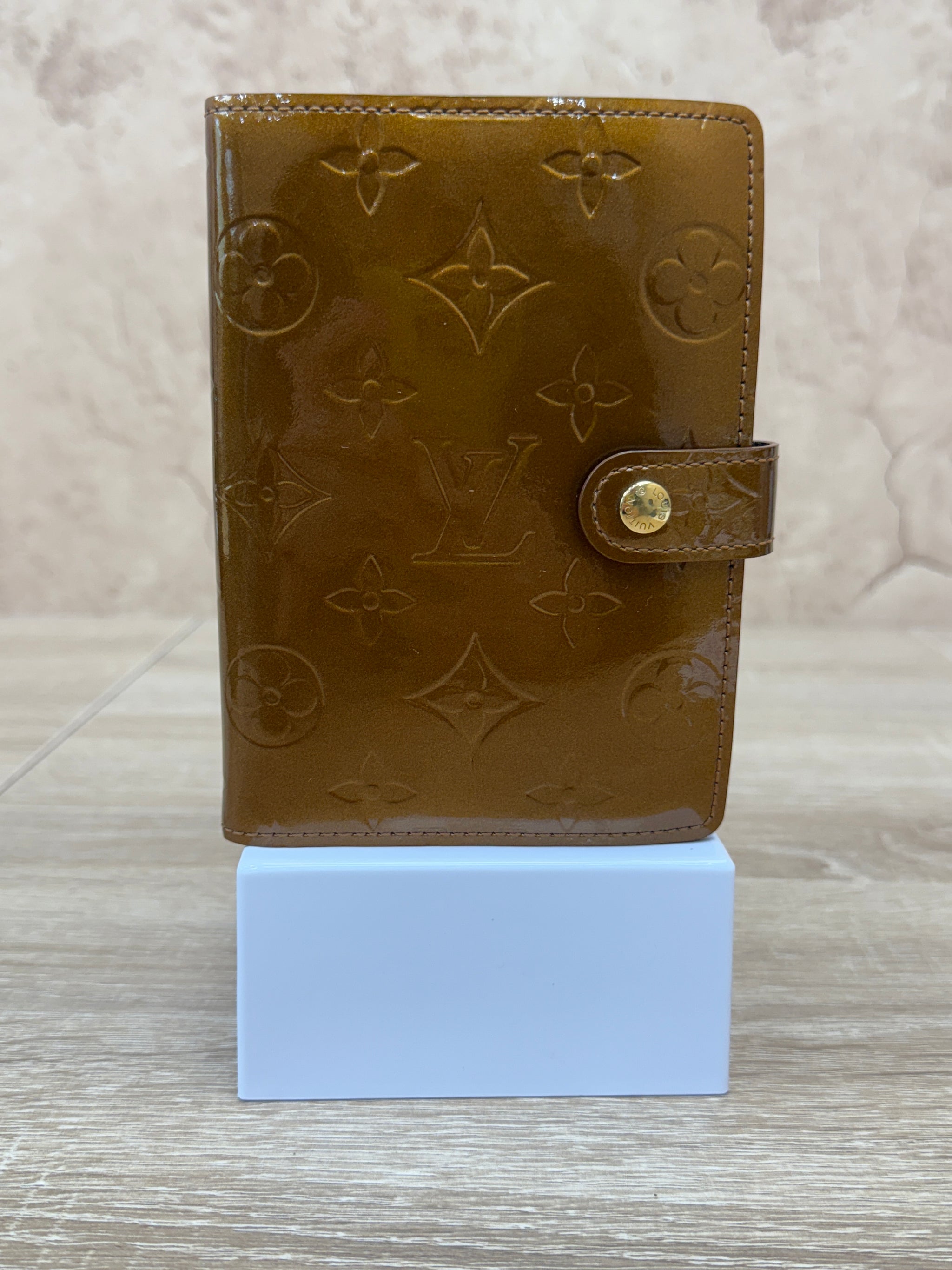 Louis Vuitton Bronze Vernis Passport Agenda PM