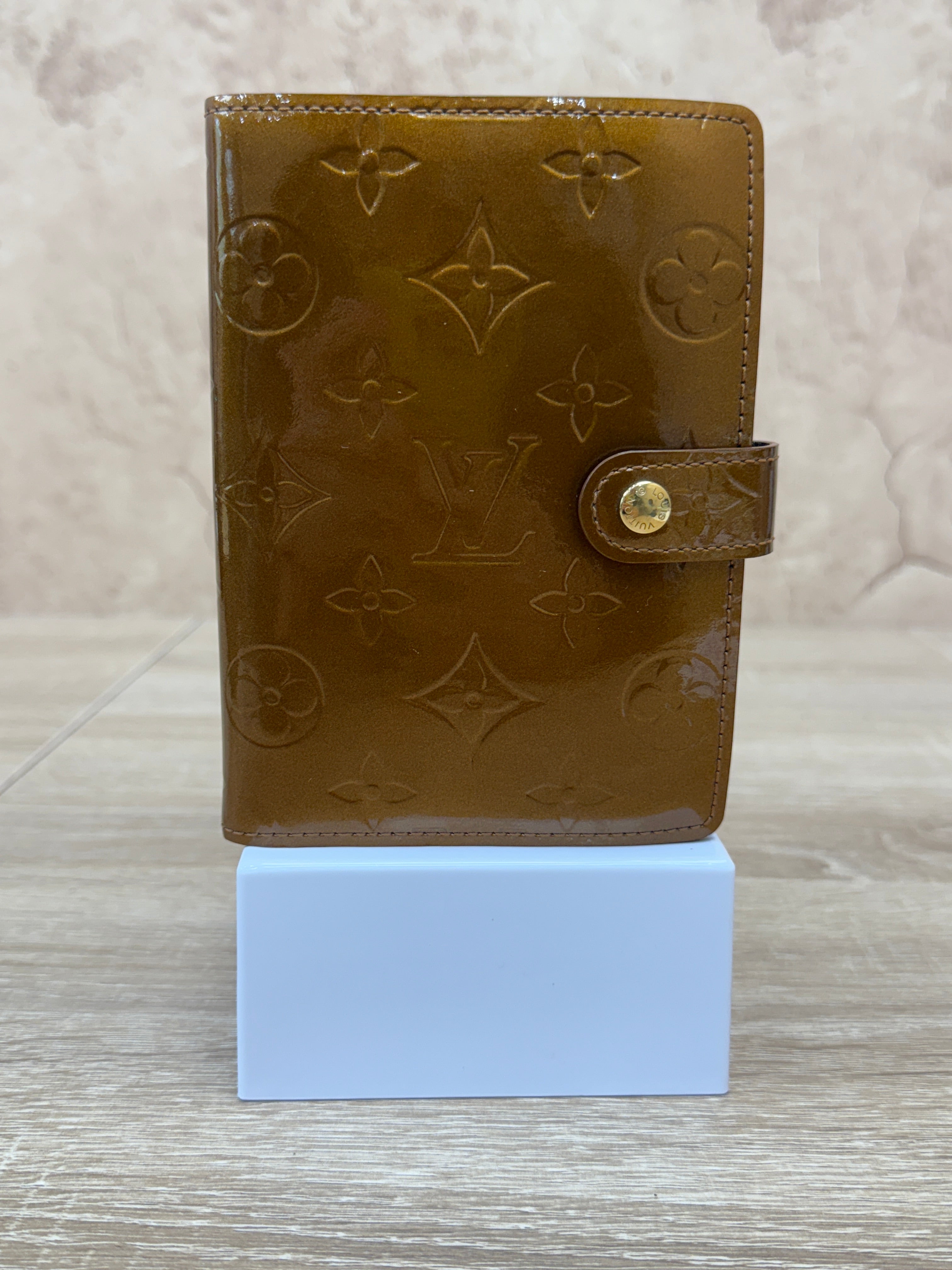 Louis Vuitton Bronze Vernis Passport Agenda PM