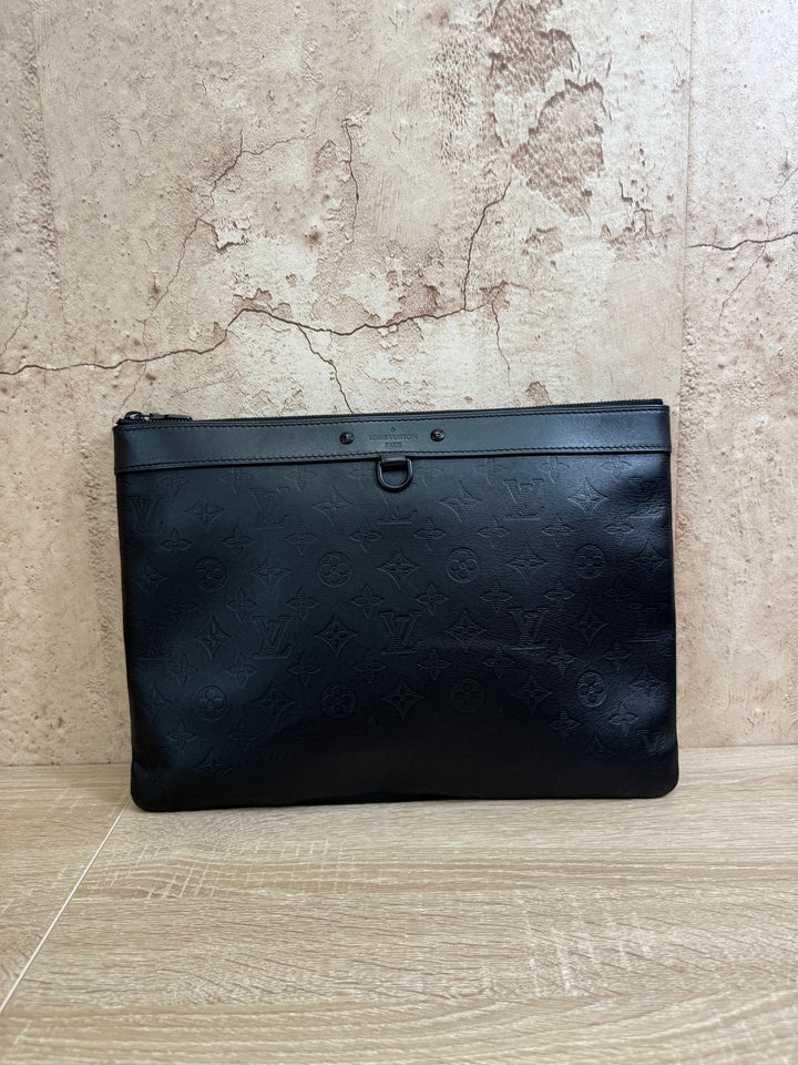 Louis Vuitton Monogram Shadow Leather Discovery Pochette GM