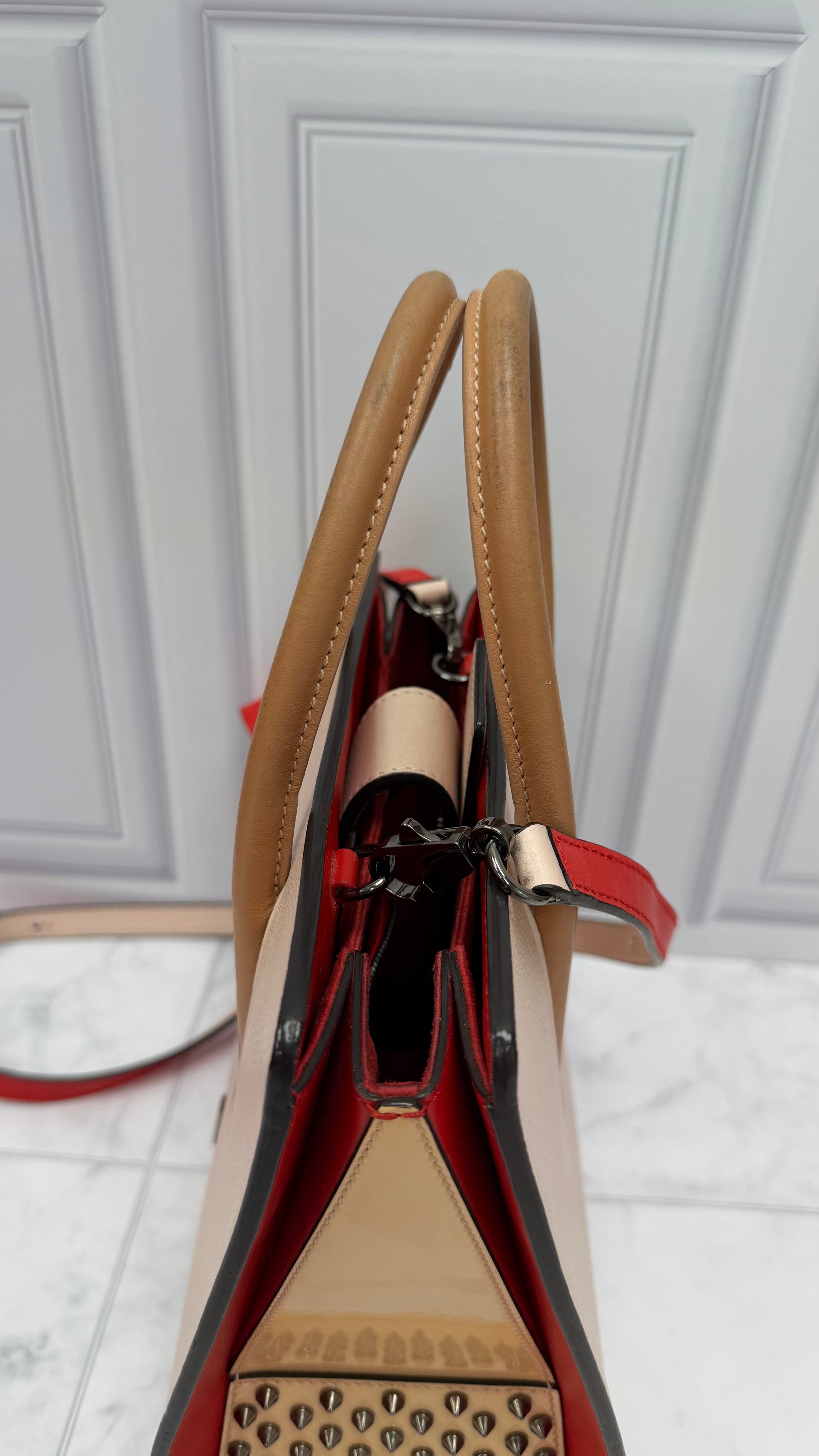 *DONS DROP* Christian Louboutin Pale Pink Leather Small Paloma Tote