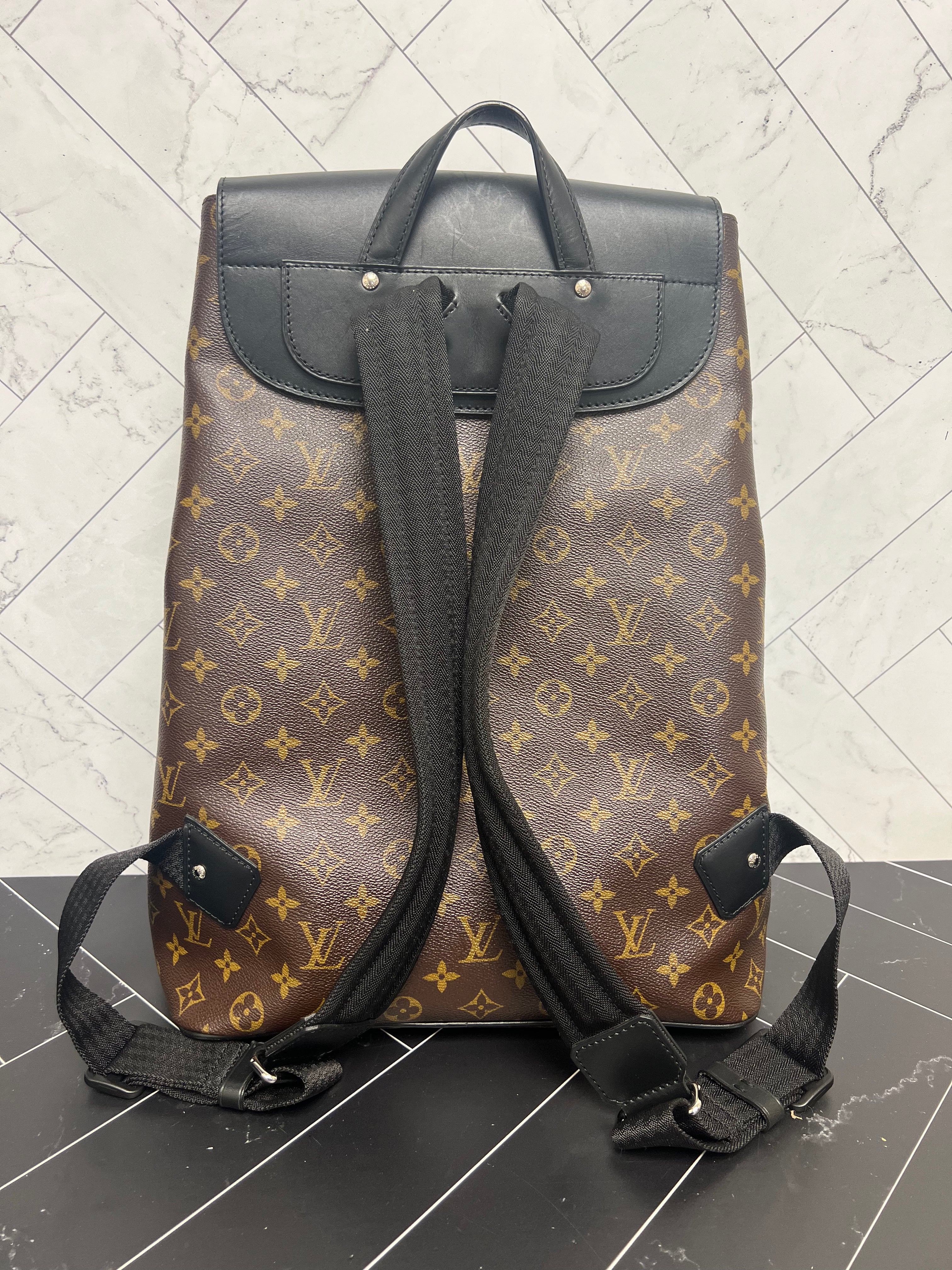Louis Vuitton Palk Monogram Macassar Backpack