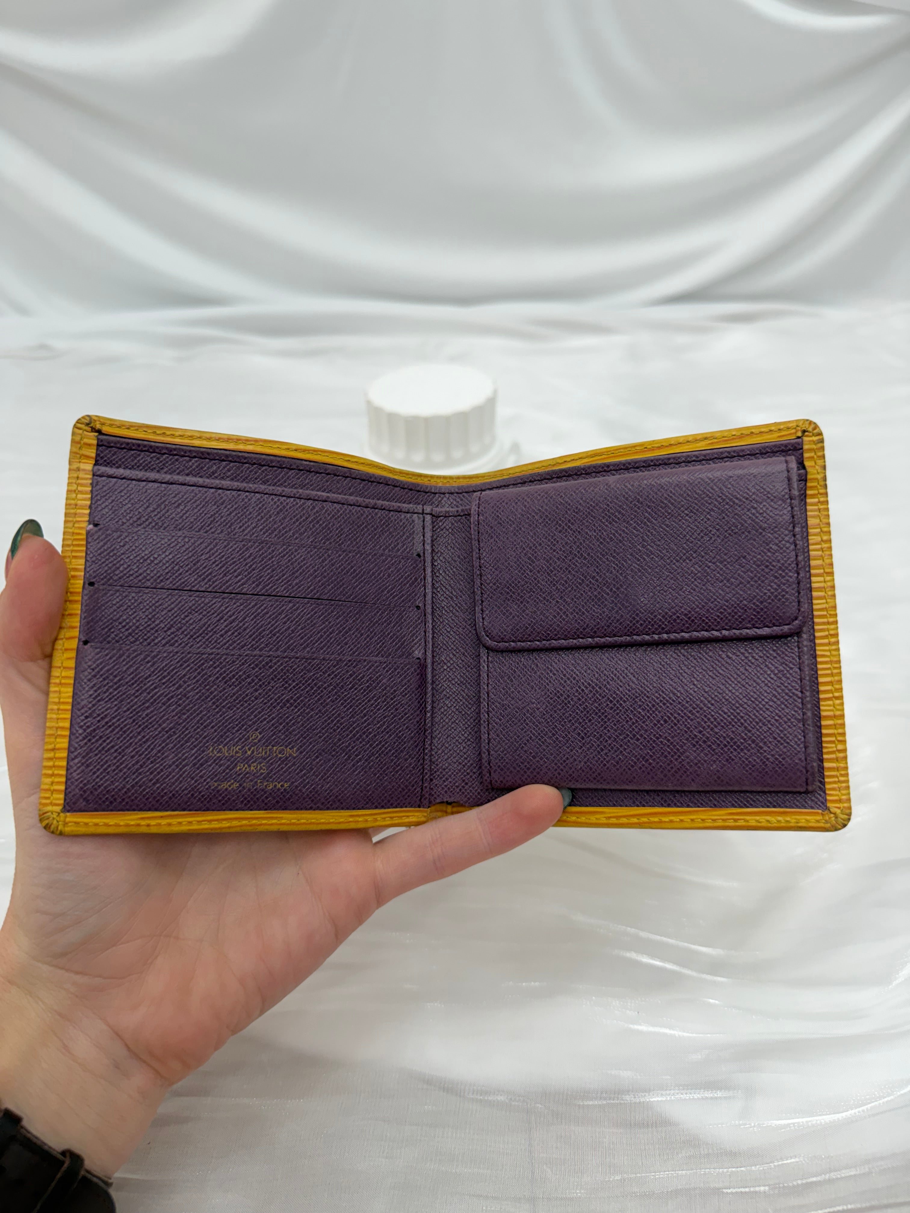 Louis Vuitton Yellow Epi Marco Bifold