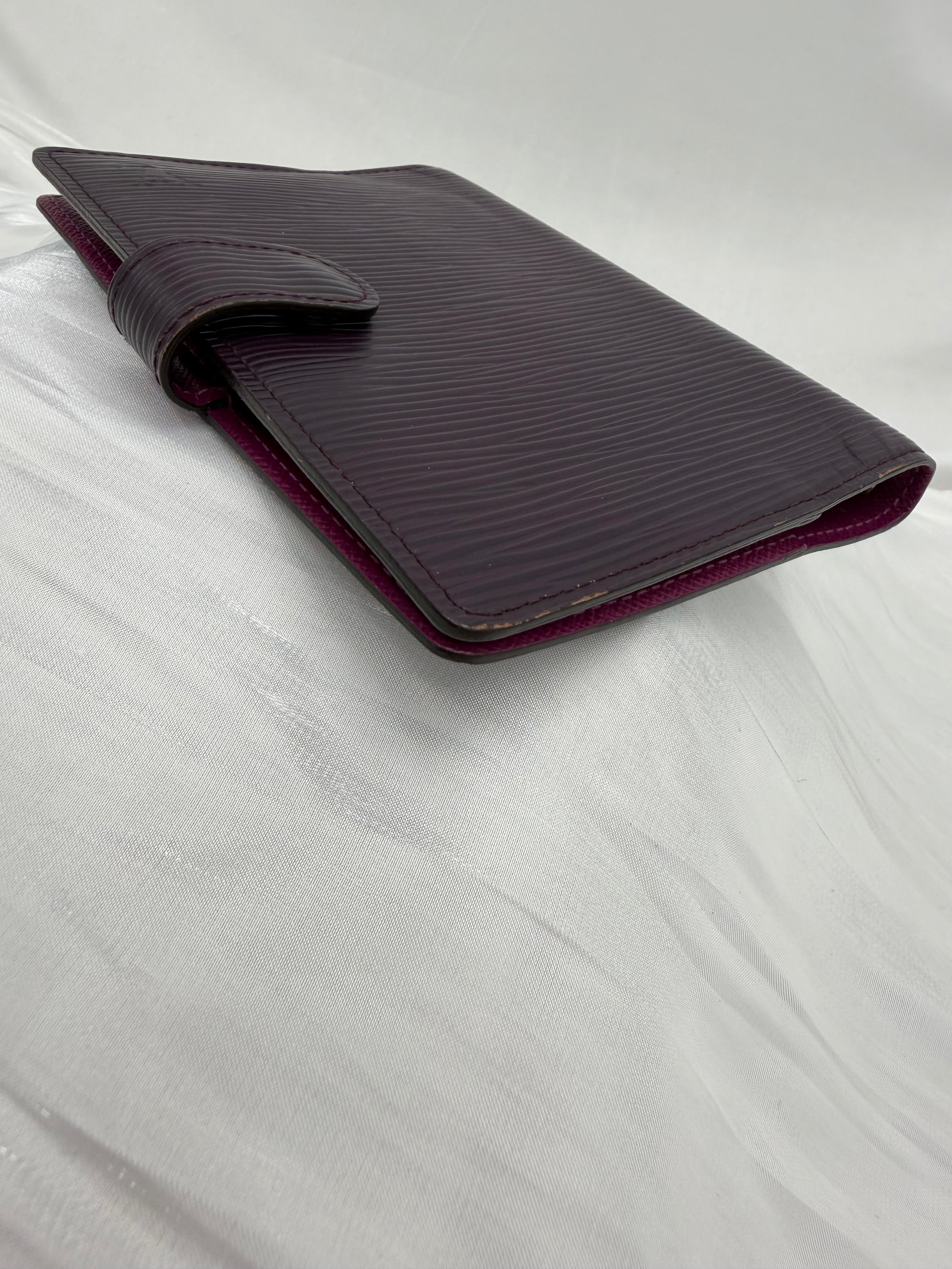 Louis Vuitton Dark Plum Epi Leather Passport Agenda PM