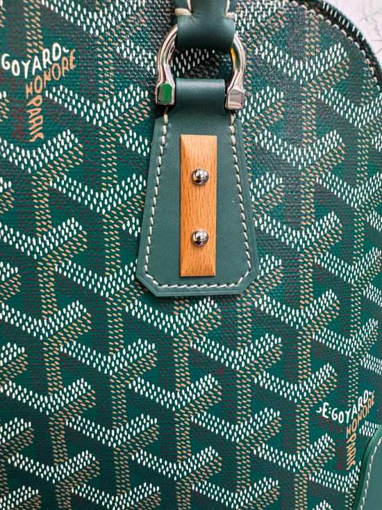 BRAND NEW- Goyard Green Goyardine Canvas Mini Vendôme Bag