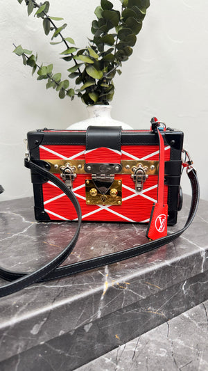 *DONS DROP* Louis Vuitton Red Epi Petite Malle Crossbody
