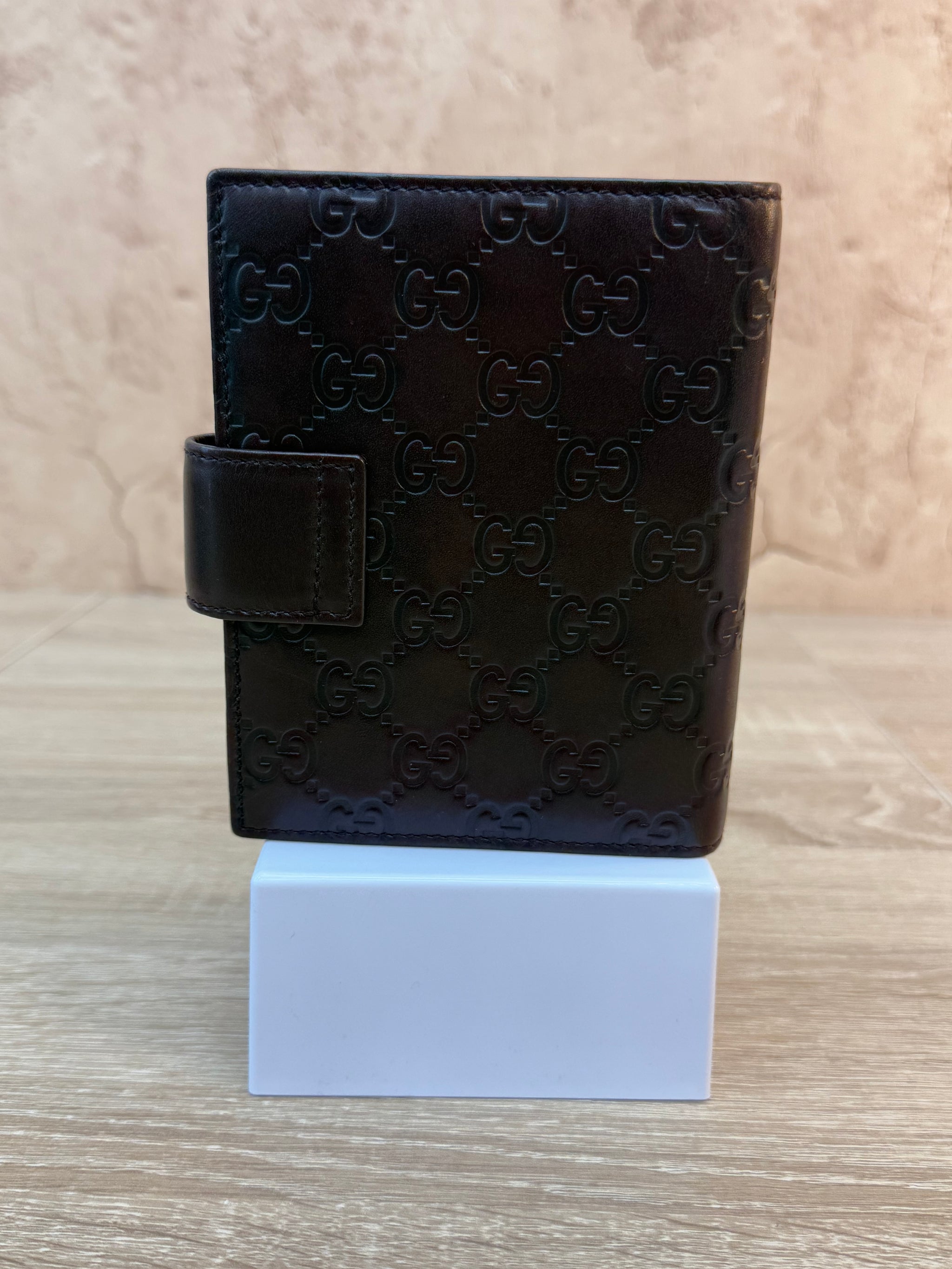 Gucci Brown Guccissima Leather Passport Agenda