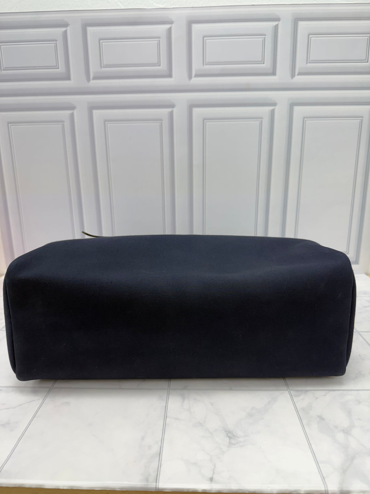 Hermes Navy Toile & Leather Herbag Cabas MM