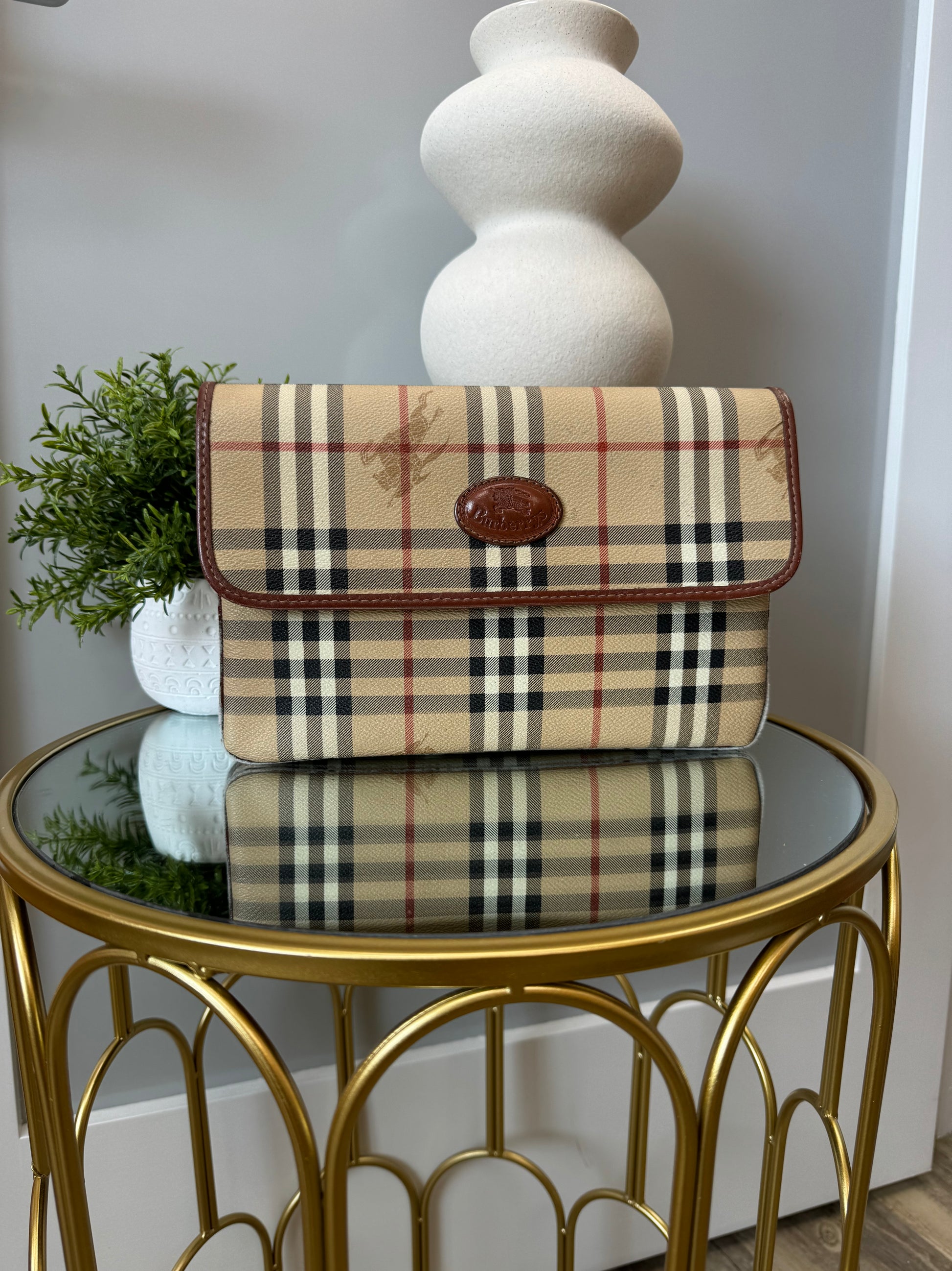 Burberry Vintage Novacheck Clutch