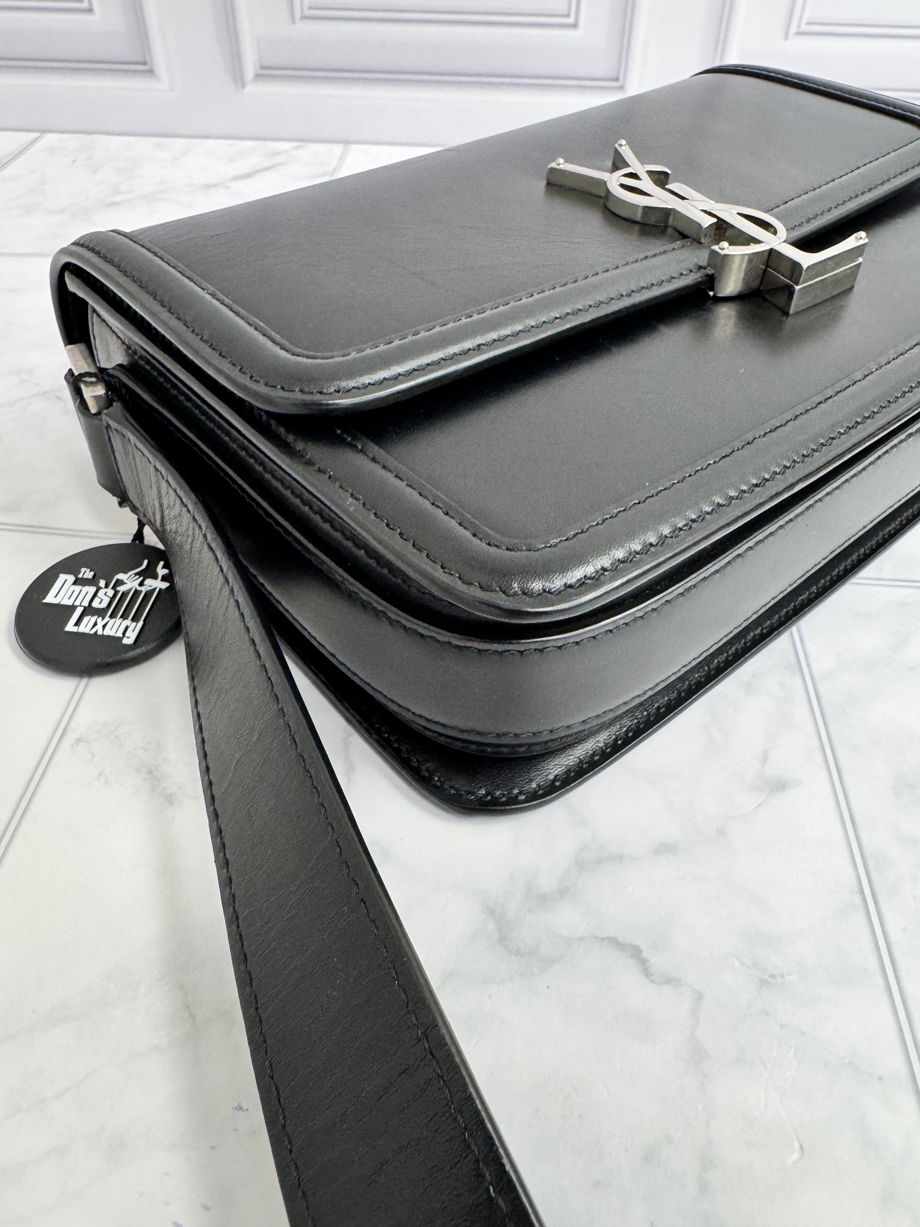 *DONS DROP* Saint Laurent YSL Black Leather Solferino Crossbody Bag