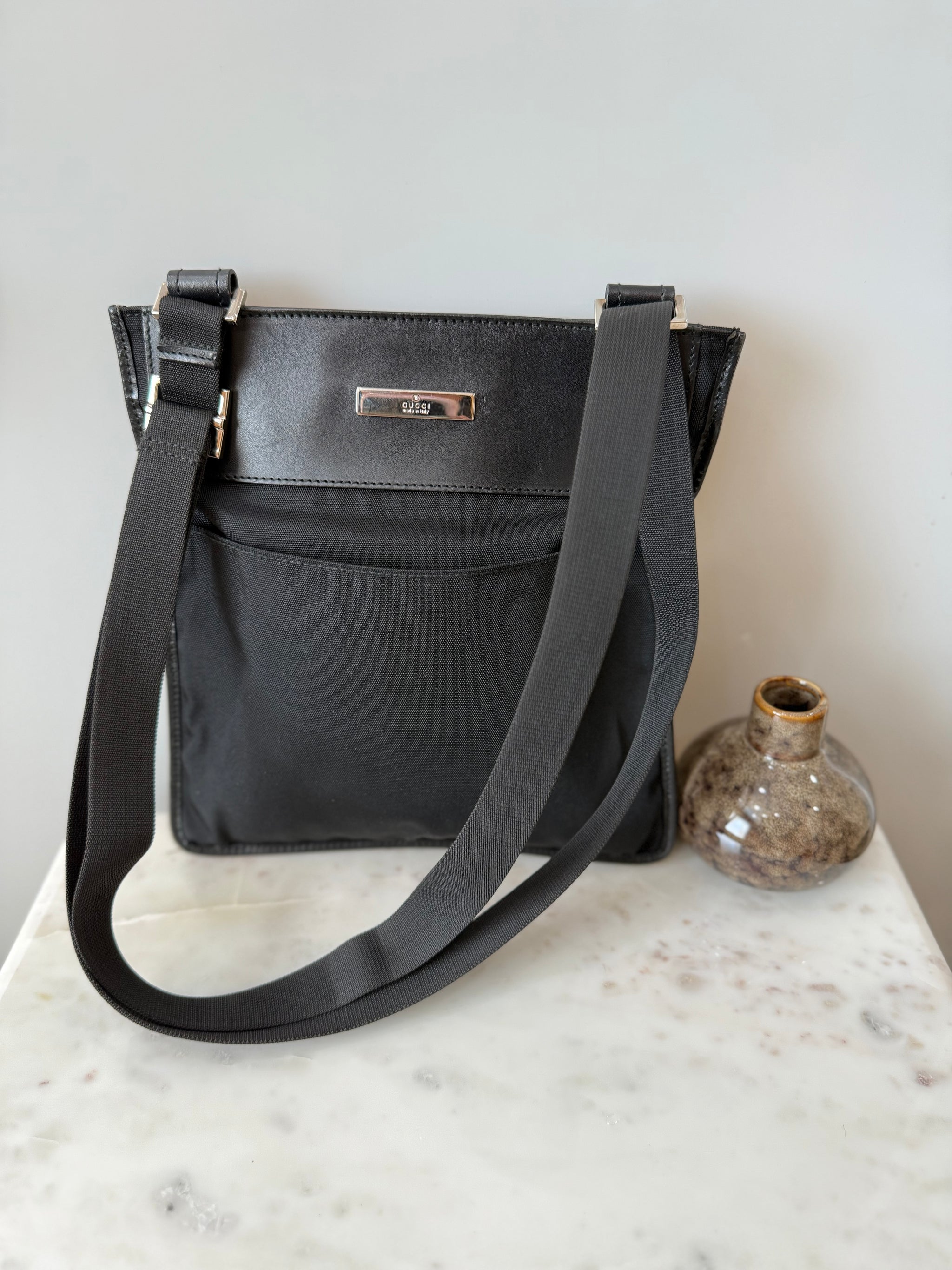 Gucci Black Nylon Crossbody Bag