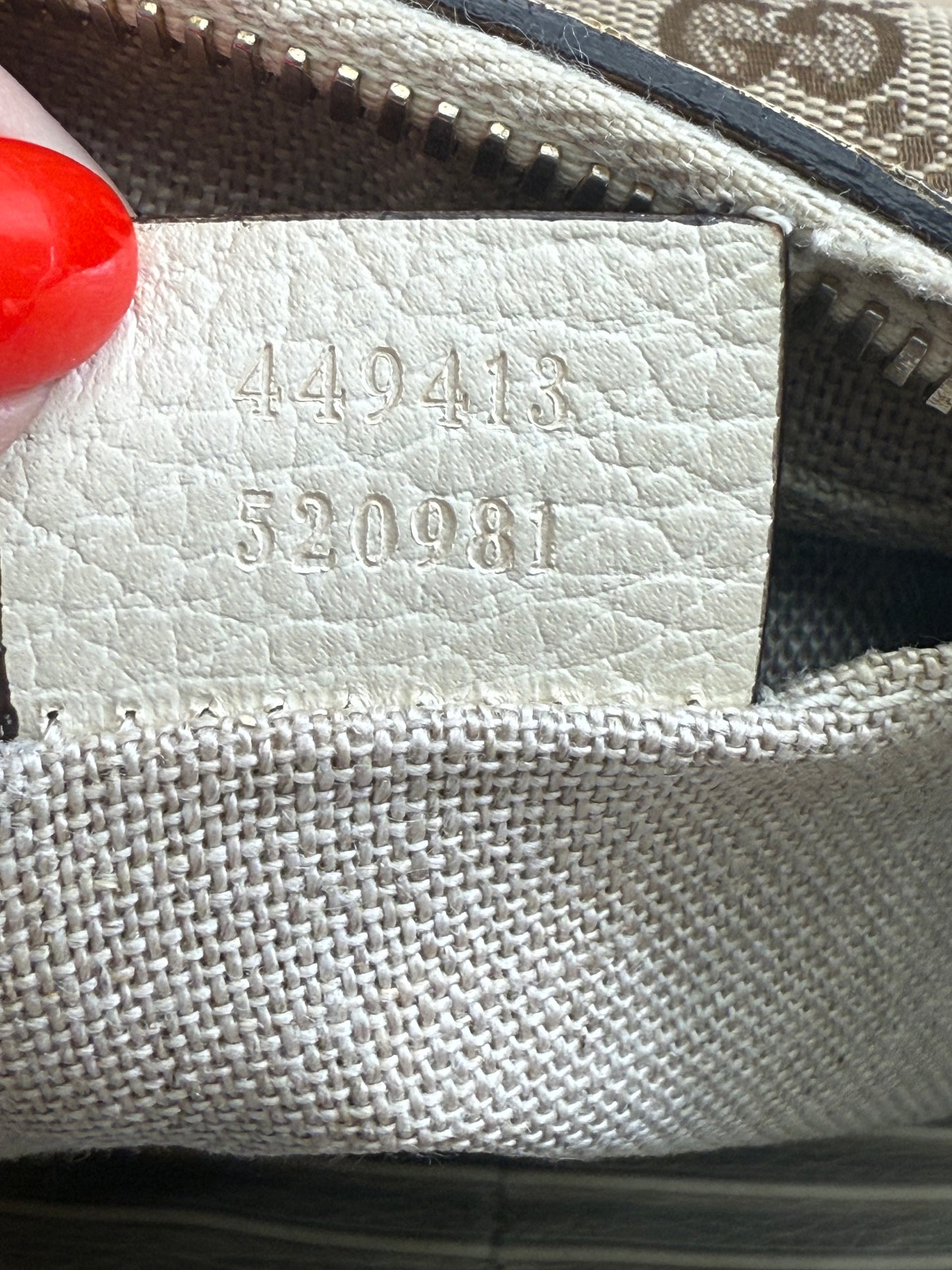 Gucci Beige Canvas Bree Crossbody