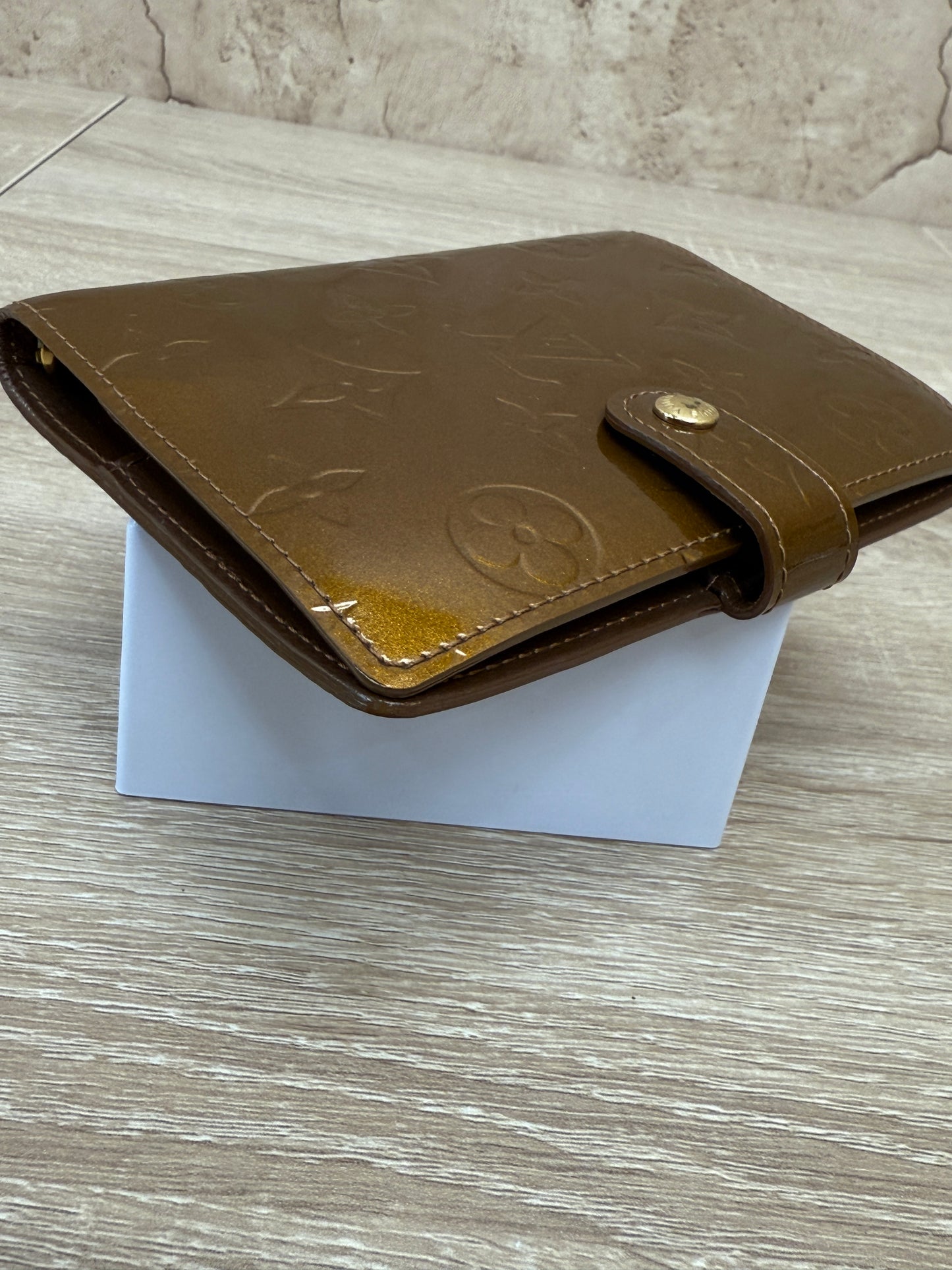 Louis Vuitton Bronze Vernis Passport Agenda PM