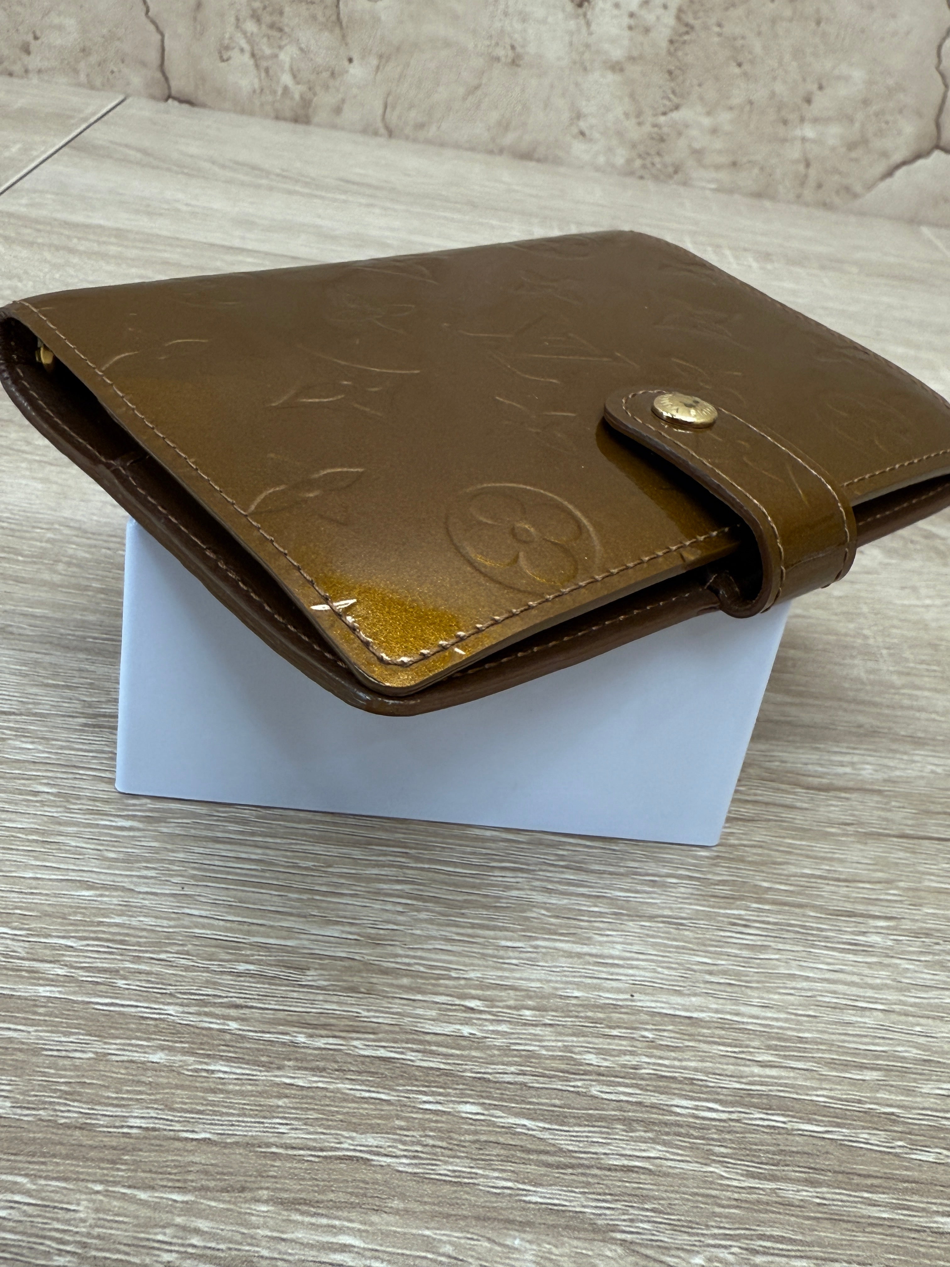 Louis Vuitton Bronze Vernis Passport Agenda PM