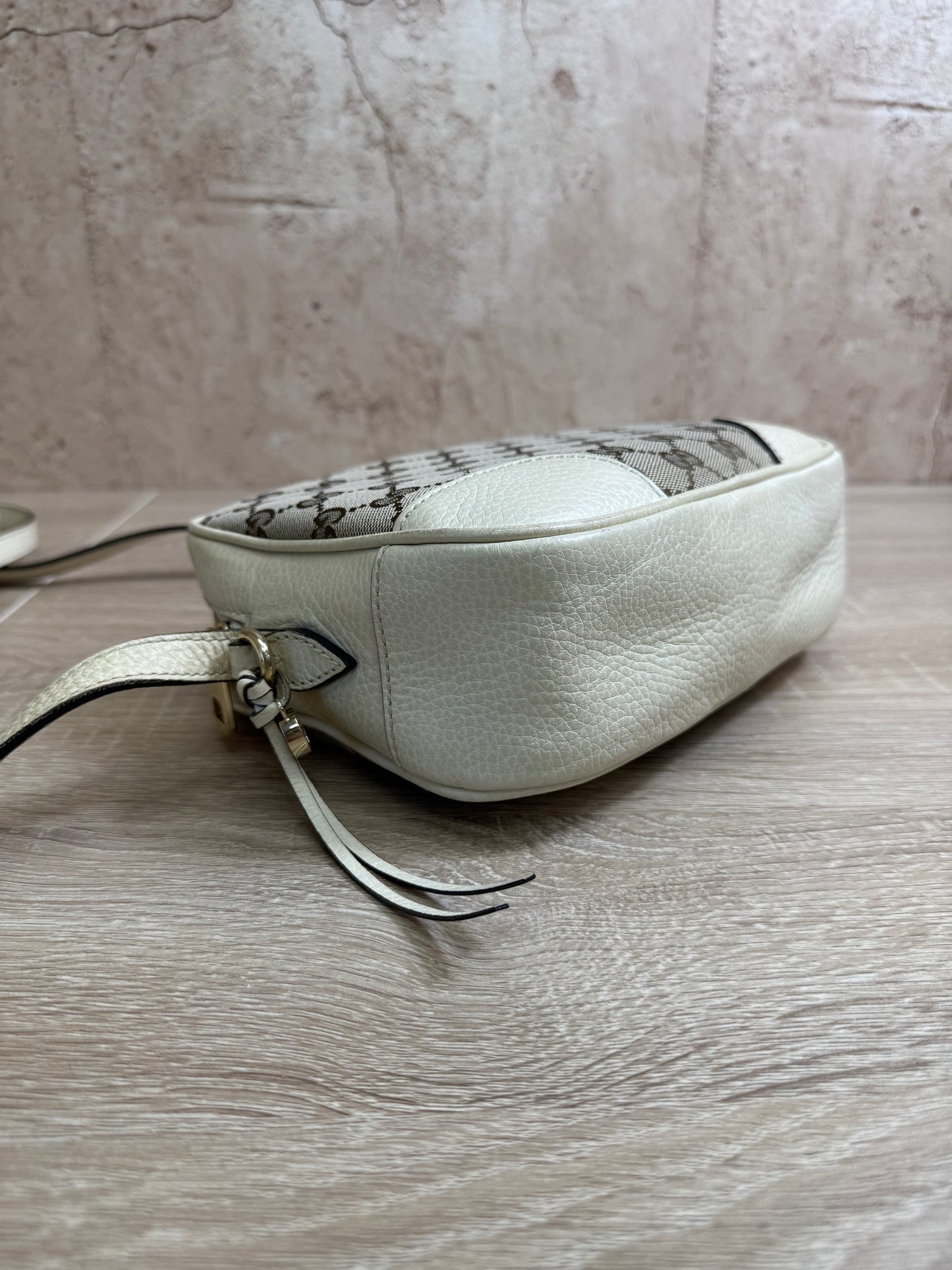 Gucci Beige Canvas Bree Crossbody