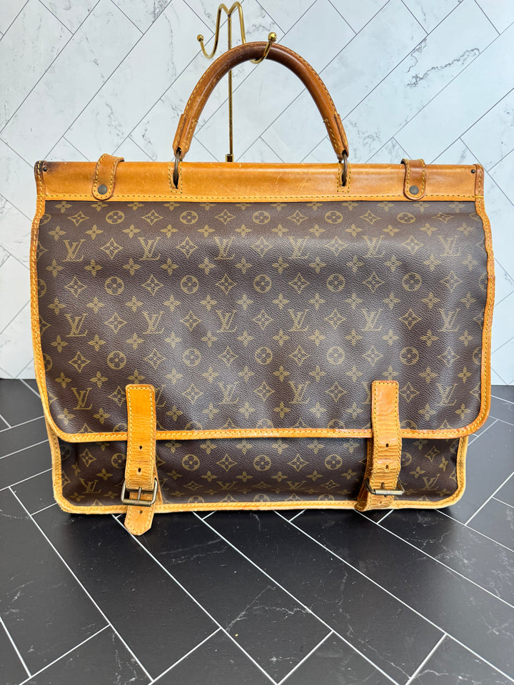 Louis Vuitton Vintage Monogram Sac Kleber 2 way Travel Bag