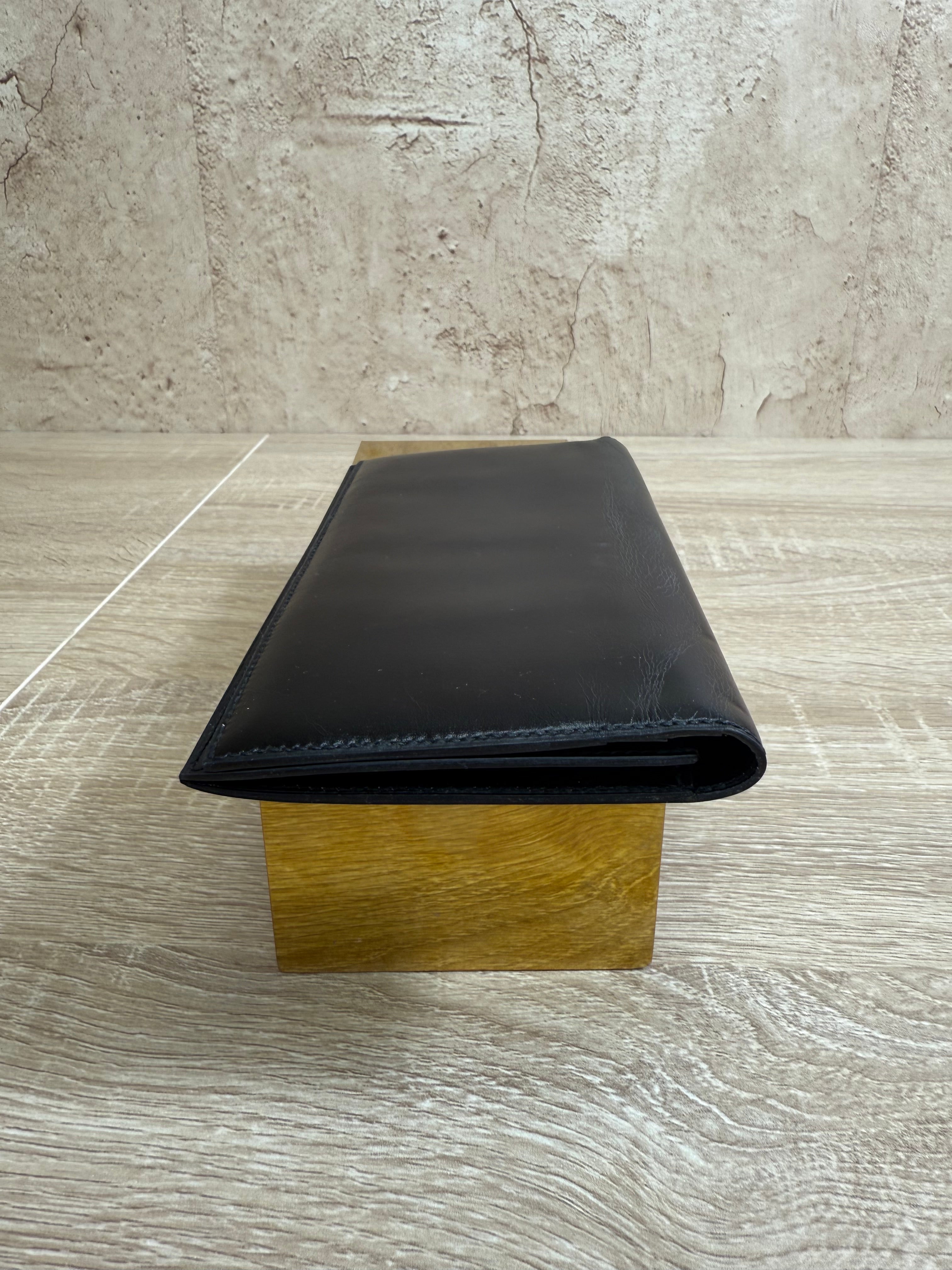 Hermes Black Leather Wallet
