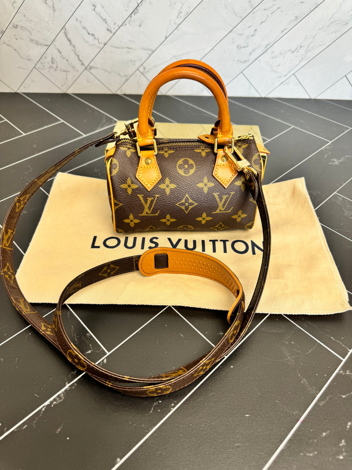 Louis Vuitton Monogram Nano Speedy Bandouliere