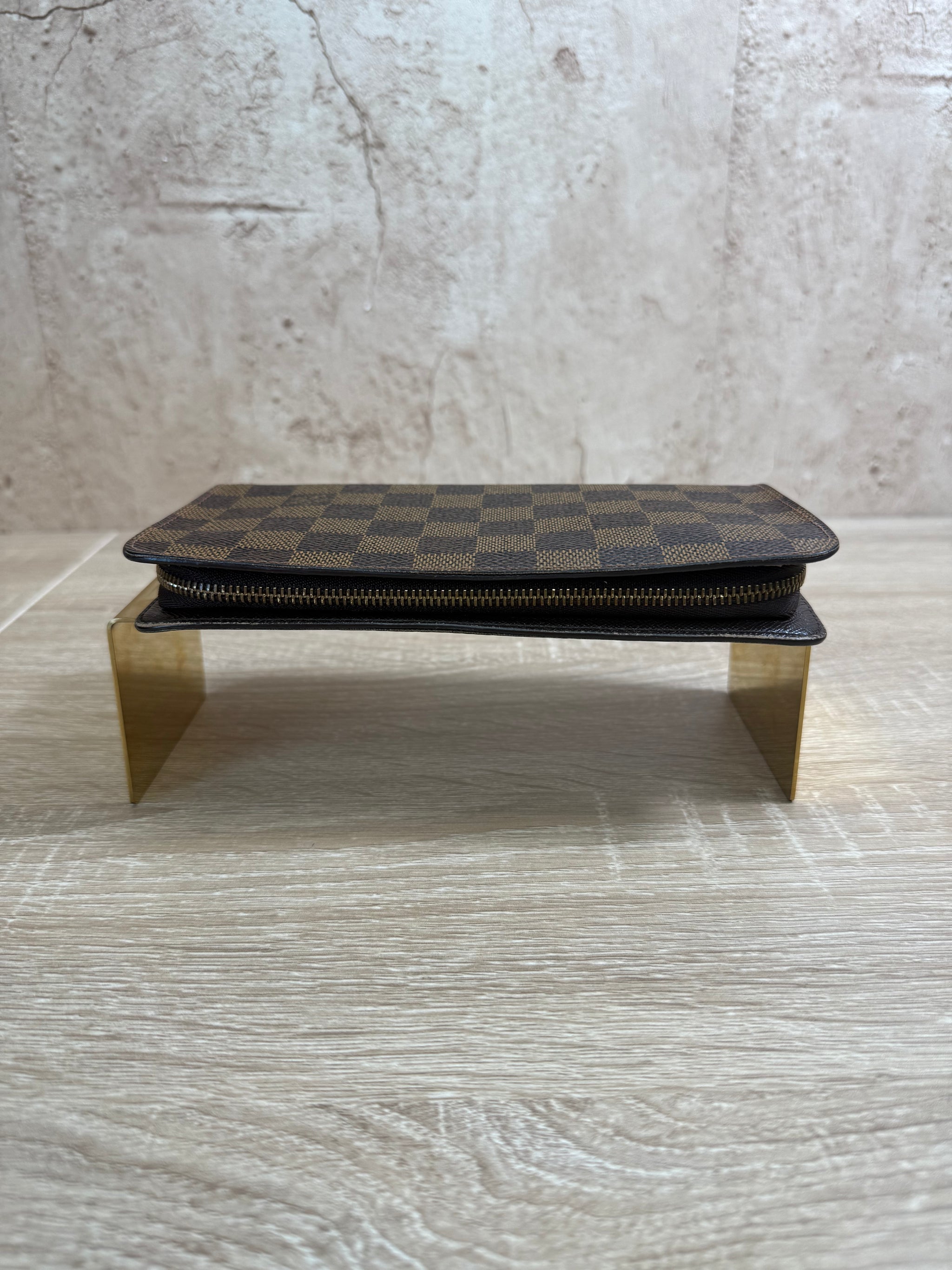 Louis Vuitton Damier Ebene Zippy Long Wallet
