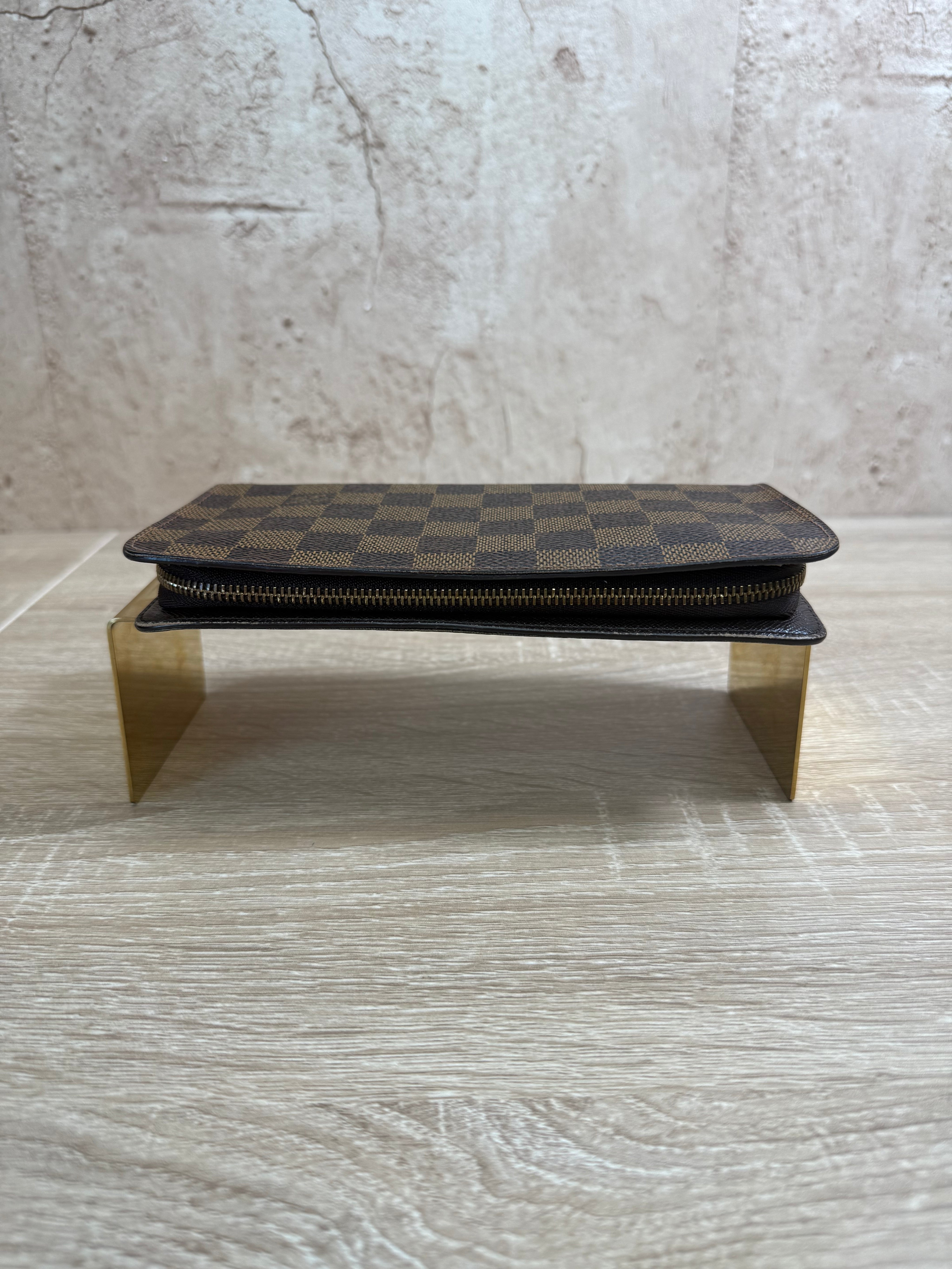 Louis Vuitton Damier Ebene Zippy Long Wallet