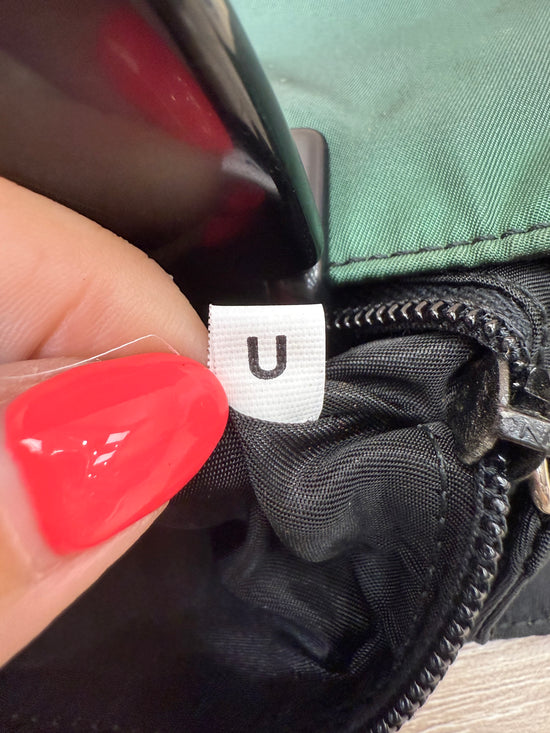 Prada Dark Green Nylon Top Handle Tote Bag