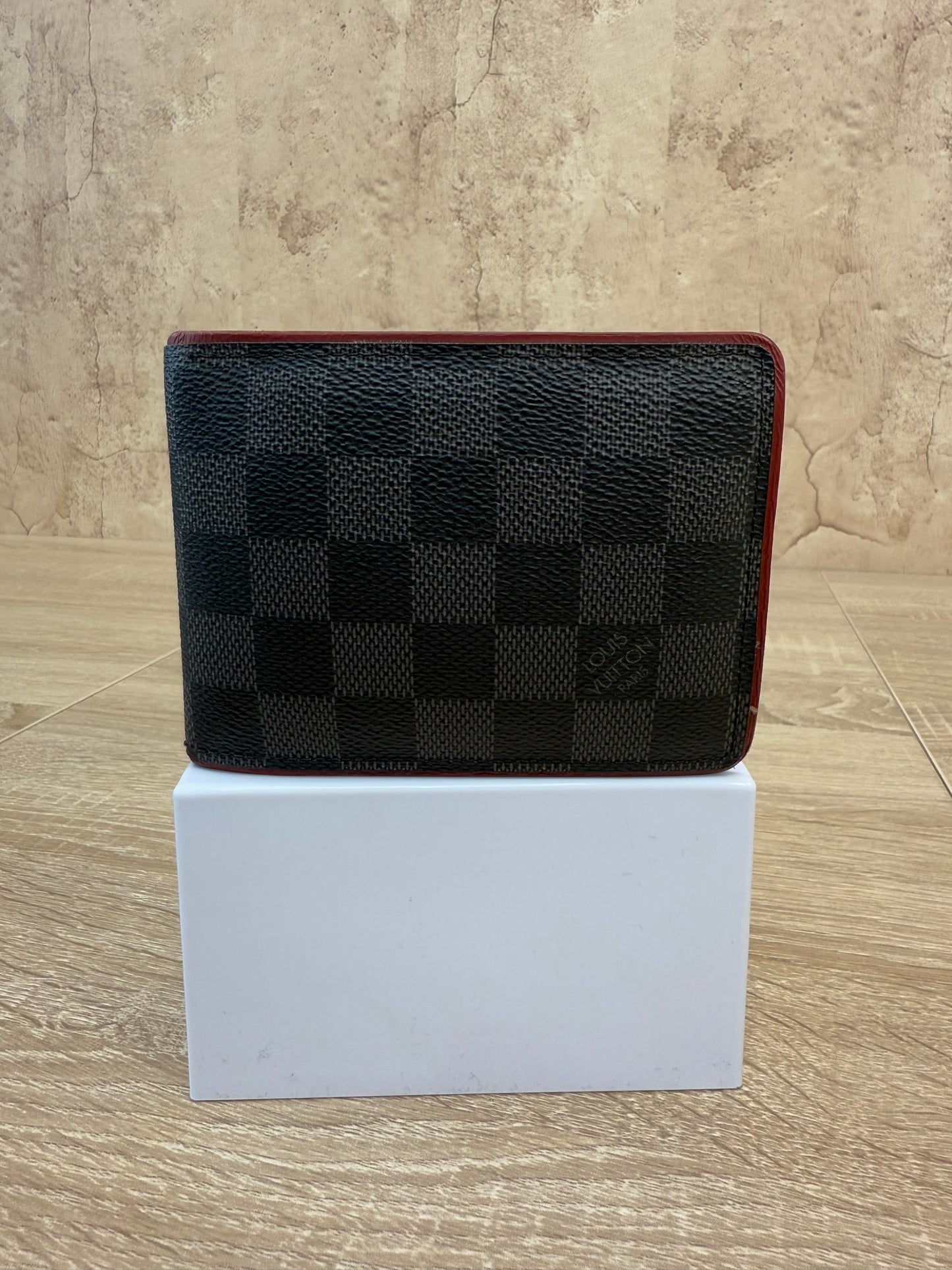 Louis Vuitton Damier Graphite Red Trim Bifold Wallet