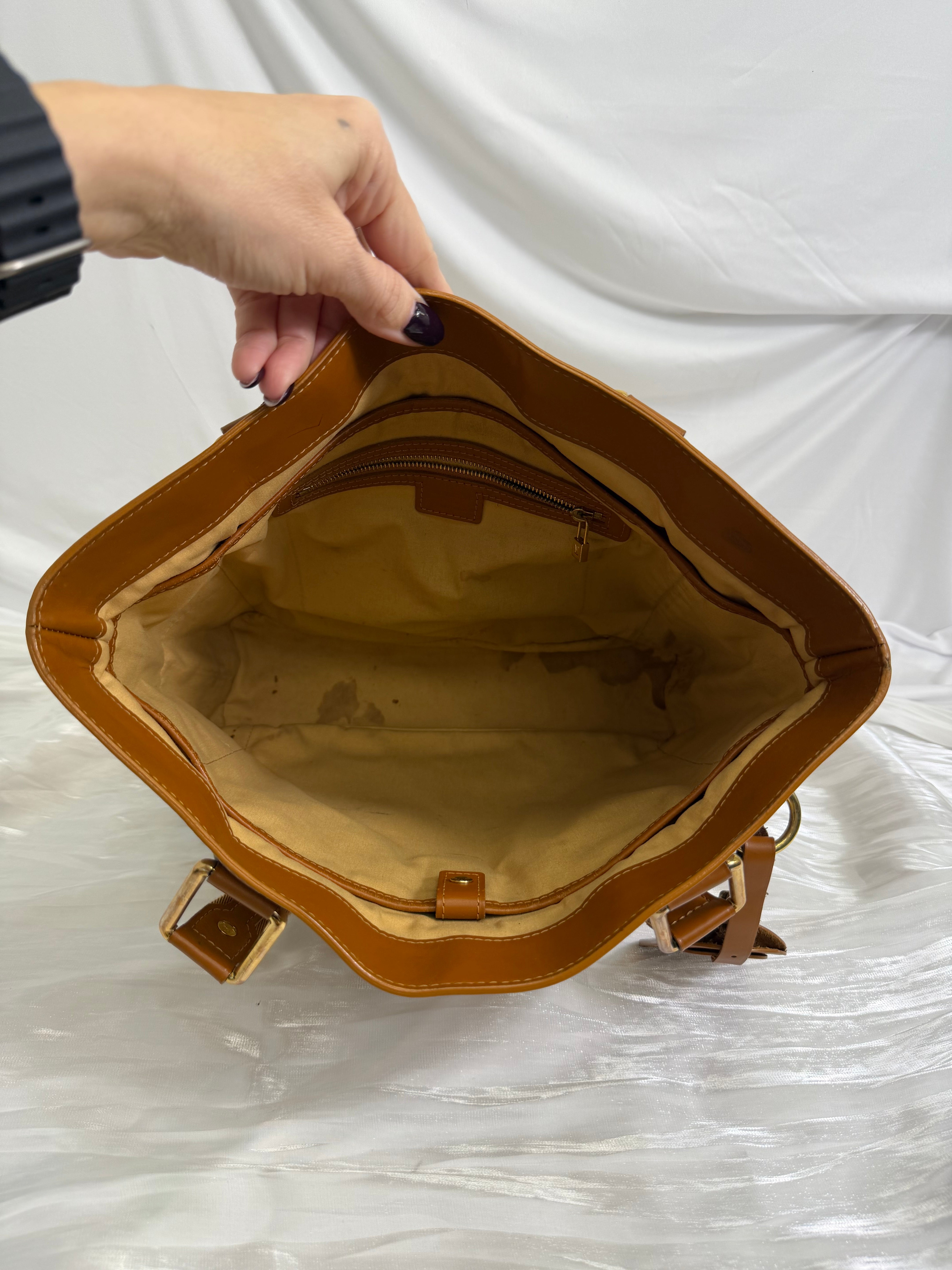 Louis Vuitton Monogram Beige Mini Lin Lucille Tote Bag