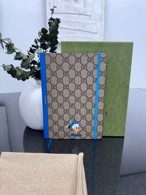 BRAND NEW - Gucci x Disney GG Supreme Donald Duck Notebook