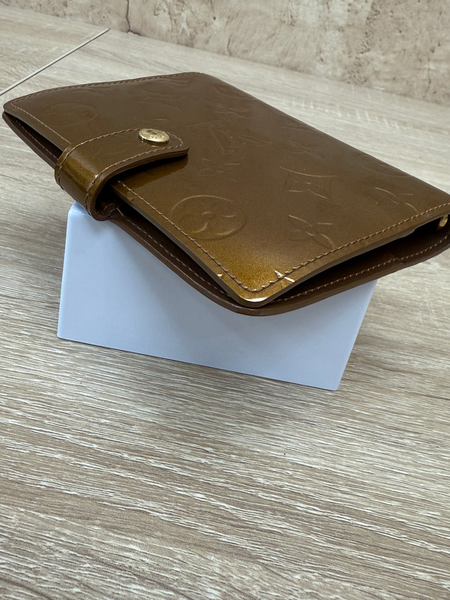 Louis Vuitton Bronze Vernis Passport Agenda PM