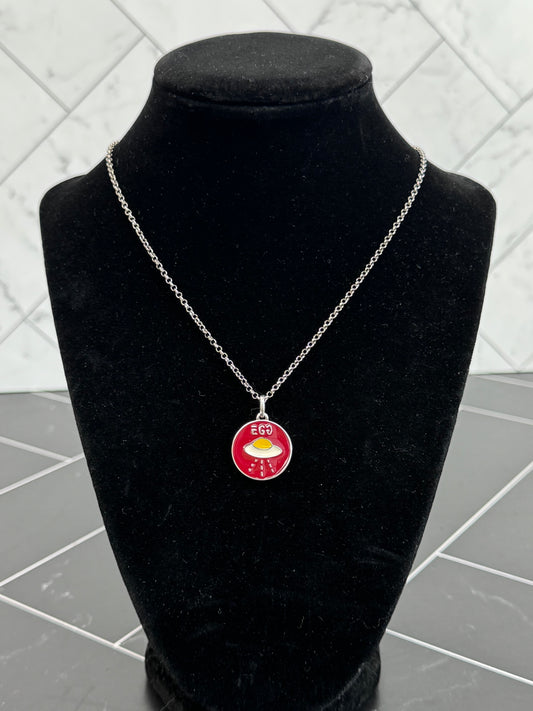 BRAND NEW Gucci Red Egg Enamel Necklace