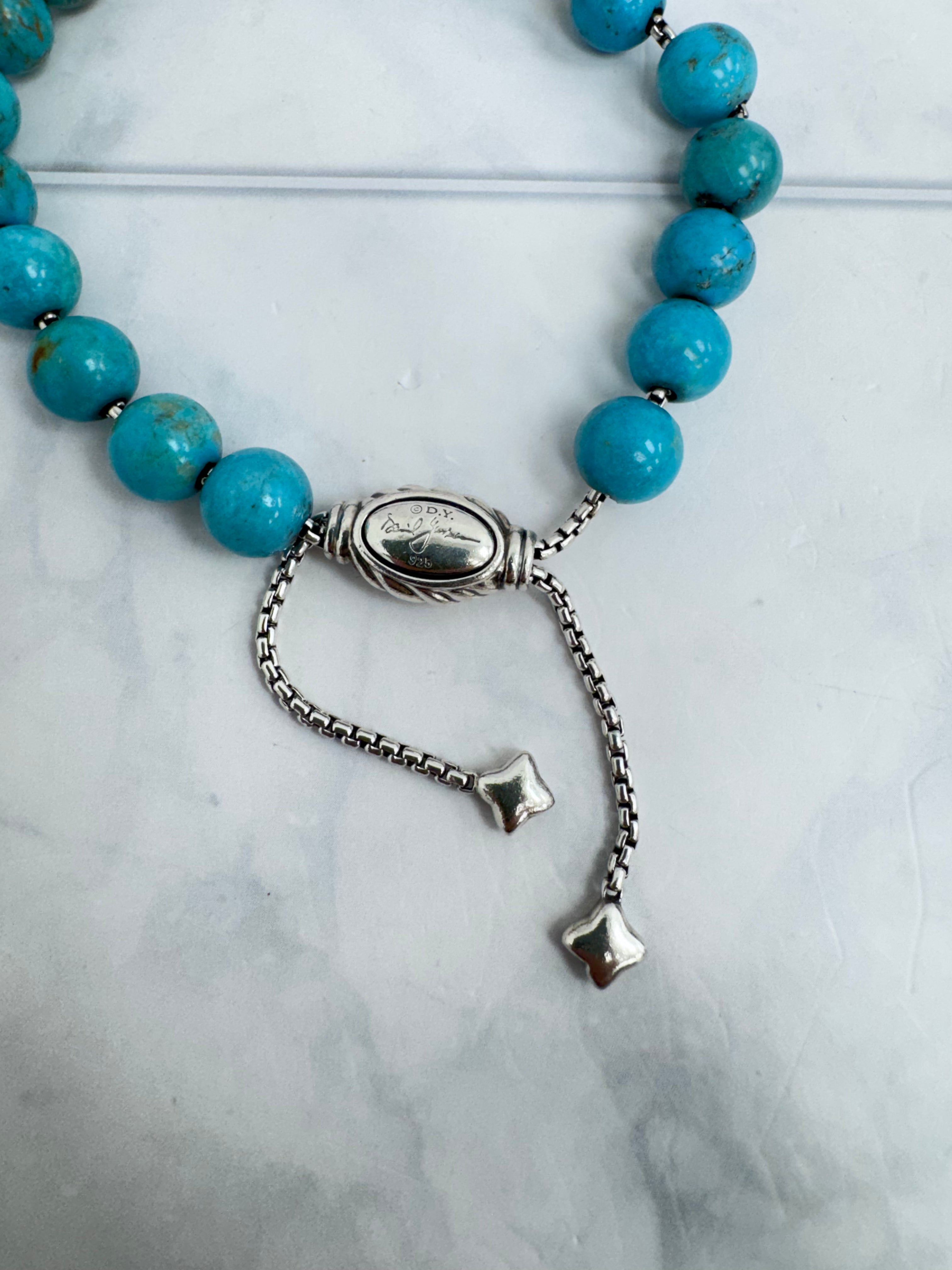 David Yurman Turquoise Spiritual Beads Bracelet