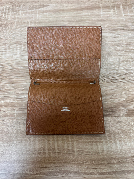 Hermes Tan Classic Passport Agenda