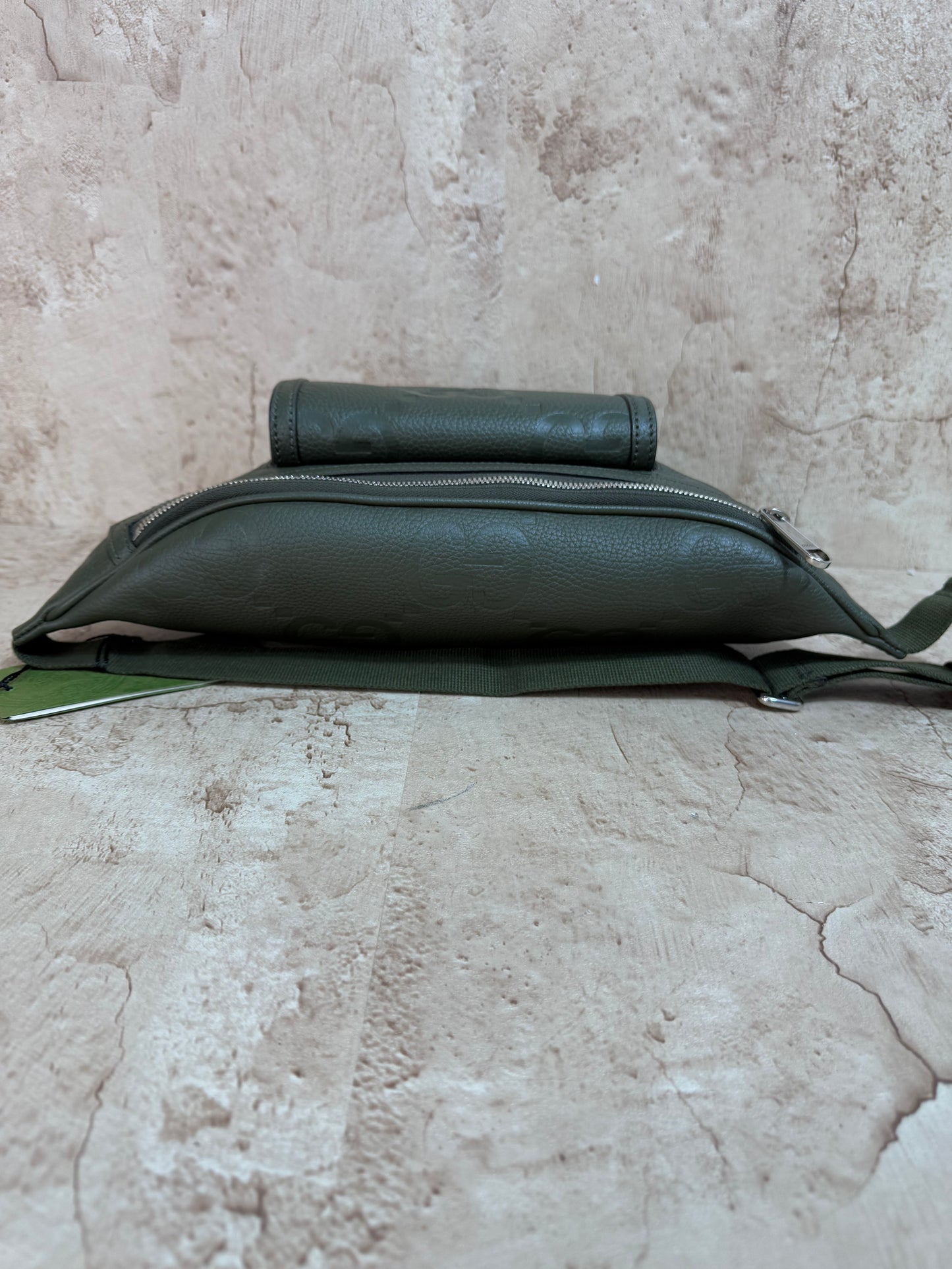 BRAND NEW- Gucci Olive Green Jumbo GG Bum Bag