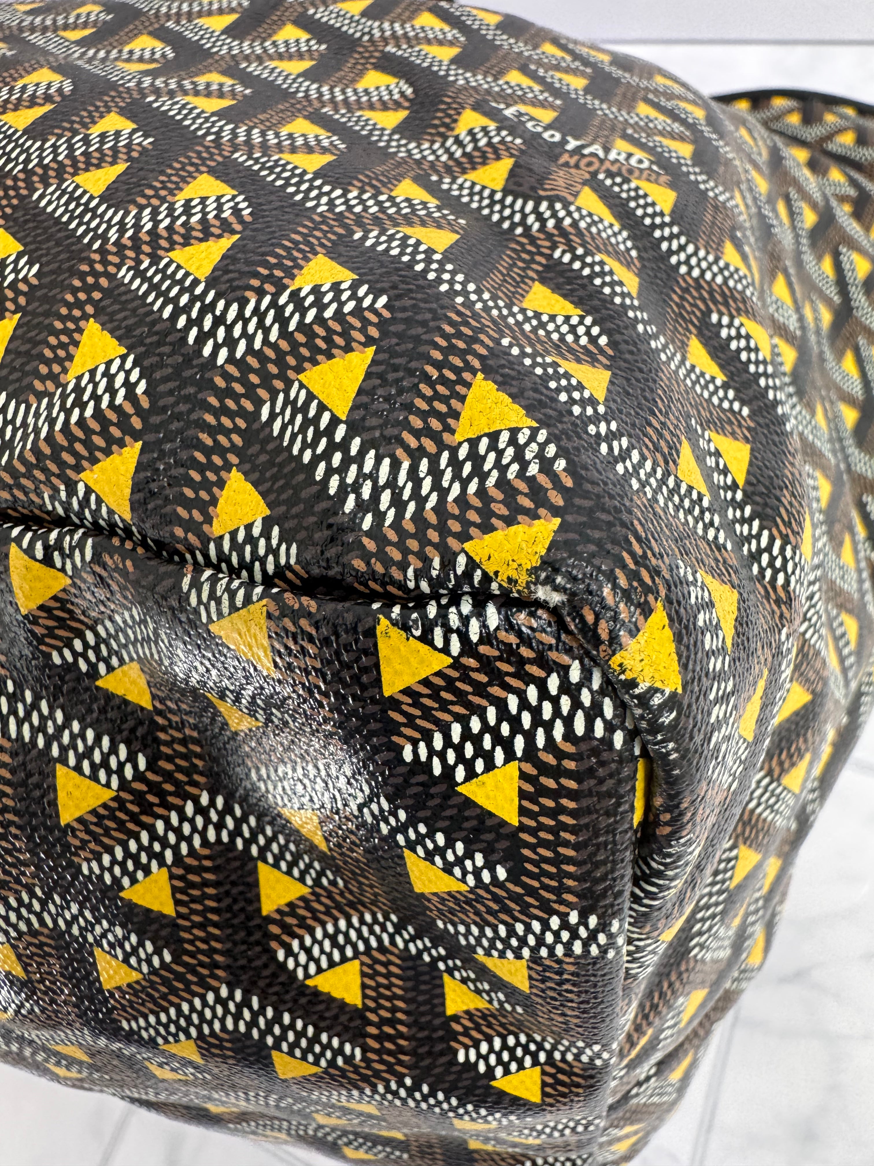 Goyard Yellow Coated Canvas Saint Louis Tote GM