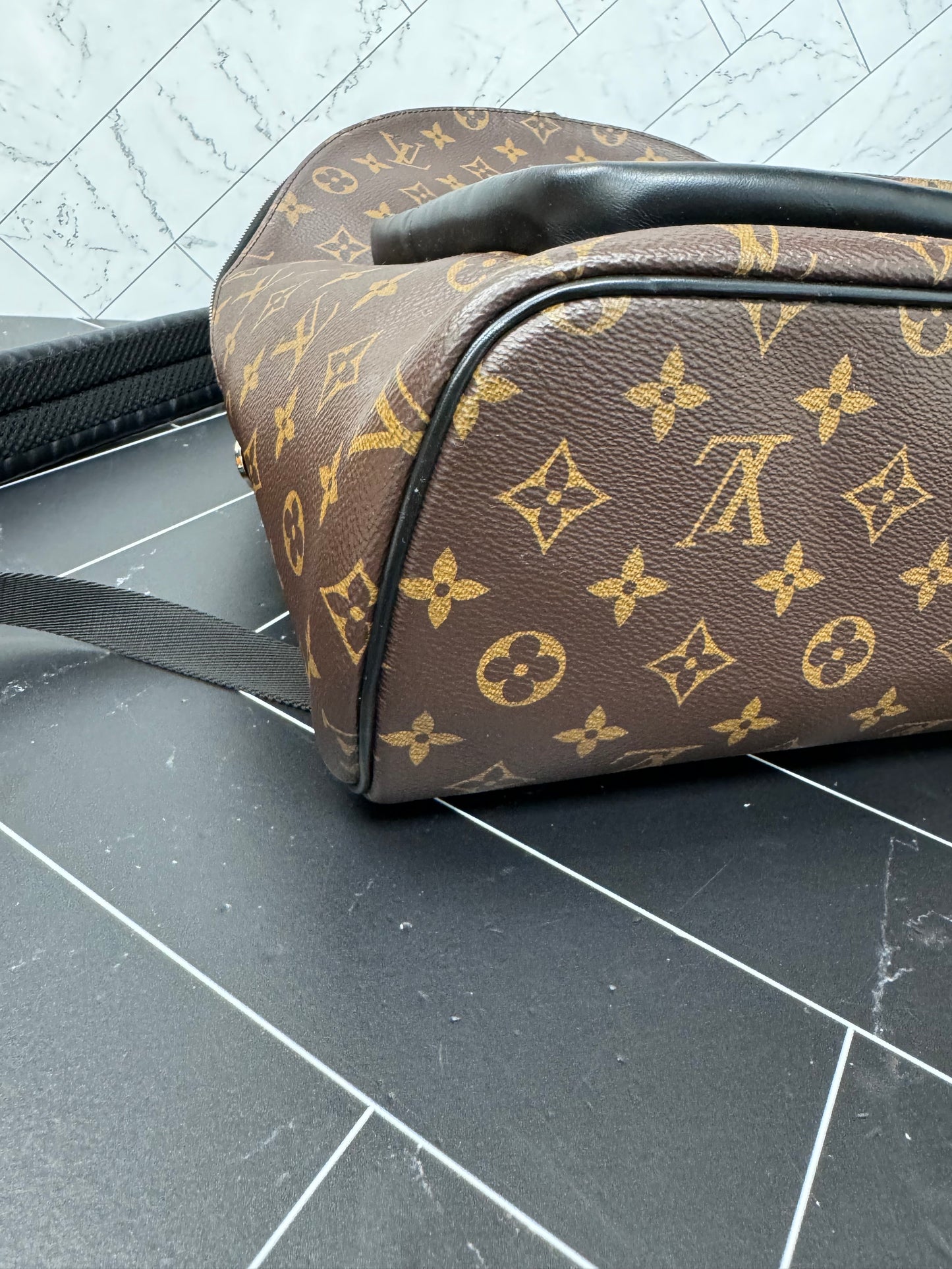 LIKE NEW Louis Vuitton Monogram Macassar Josh Backpack