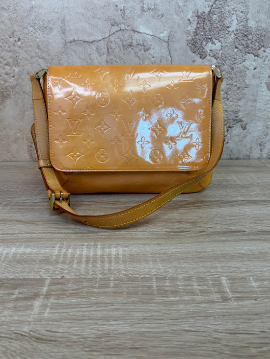 Louis Vuitton Orange Vernis Thompson Street Shoulder Bag