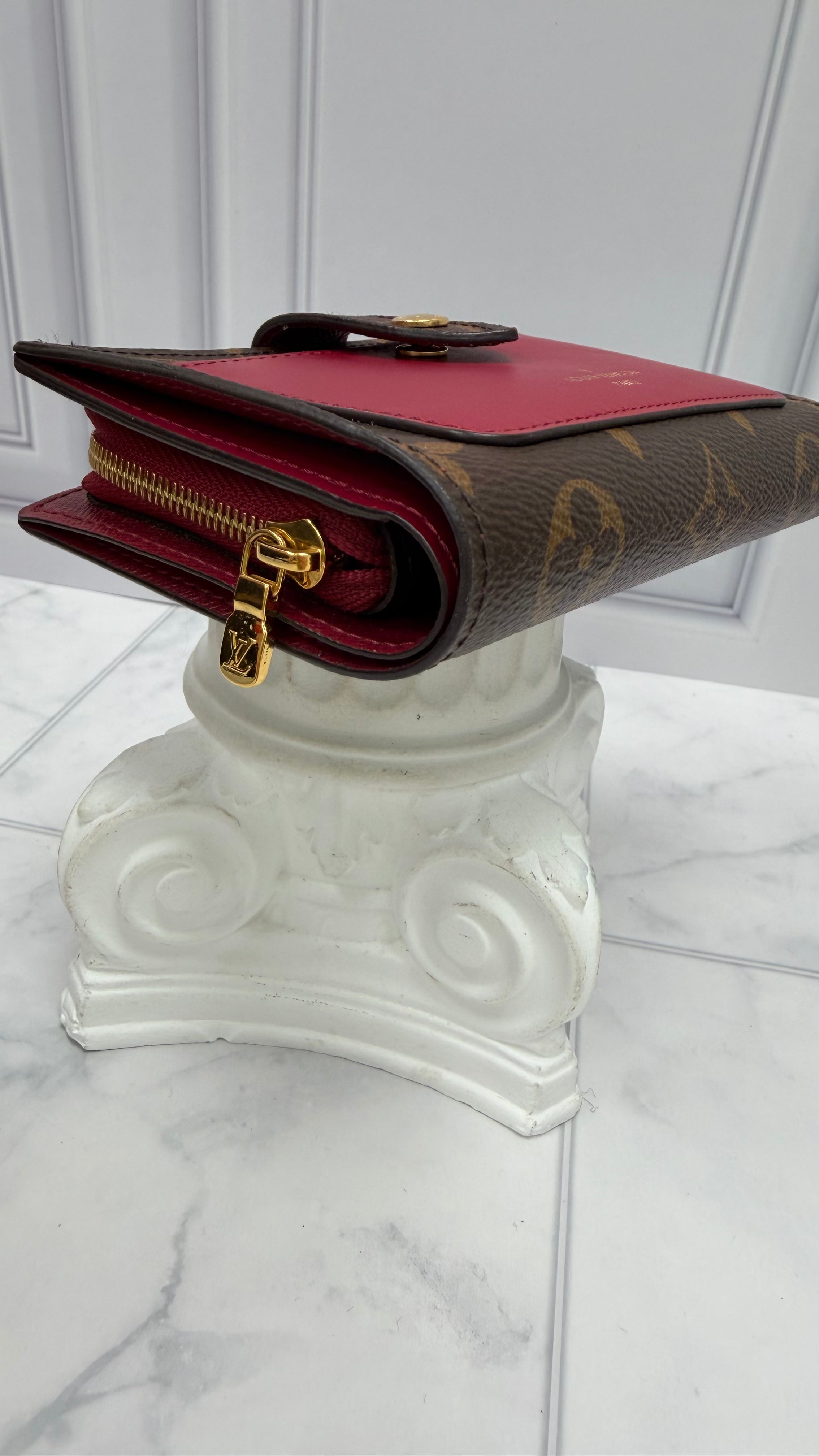 Louis Vuitton Monogram & Fuchsia Juliet Bifold Wallet