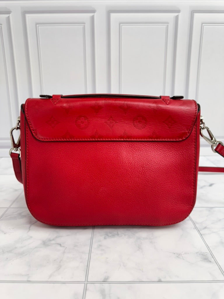 Louis Vuitton Red Monogram Leather Very Messenger Bag