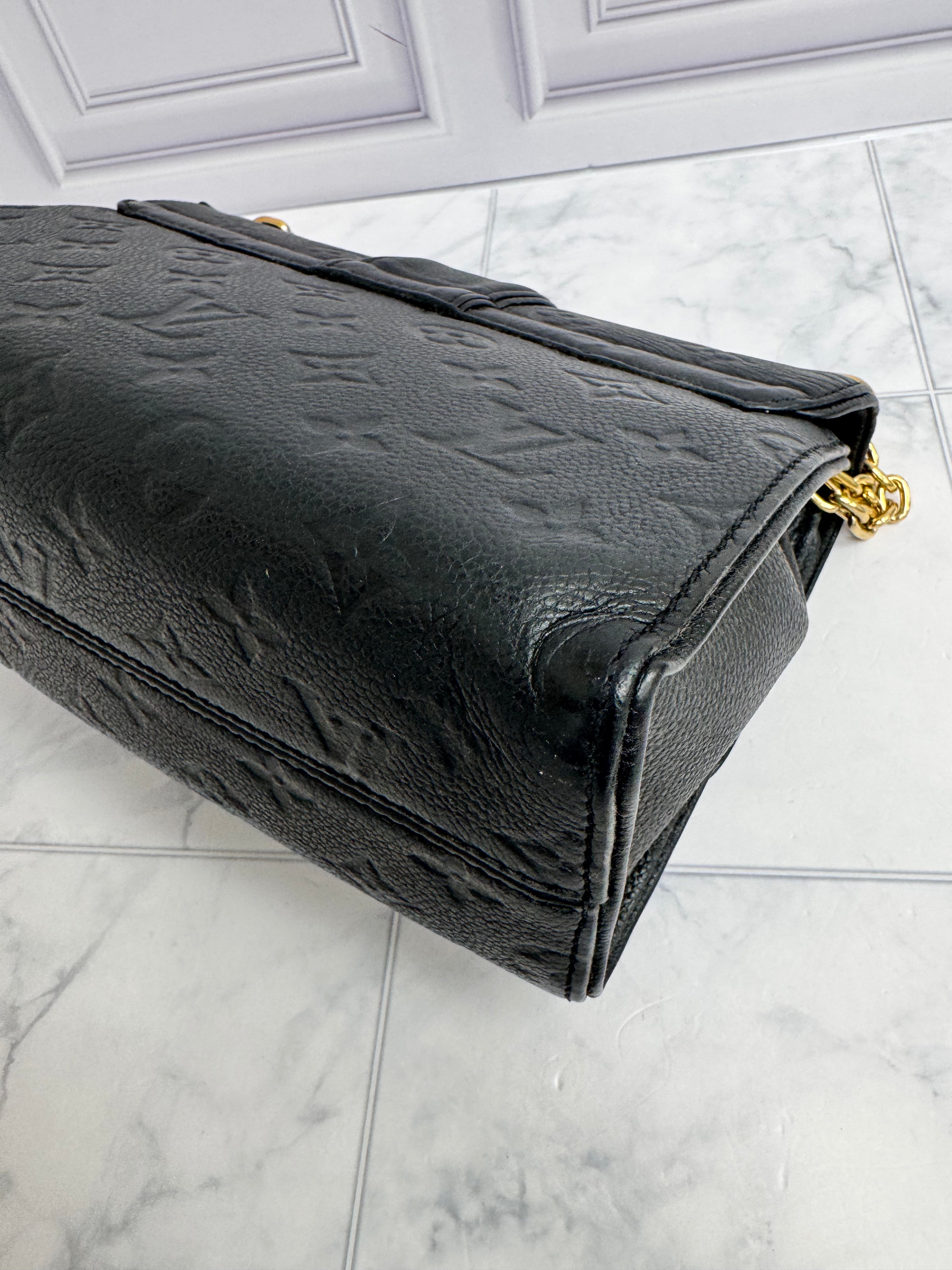 Louis Vuitton Black Empreinte Saint Sulpice Chain Shoulder Bag PM