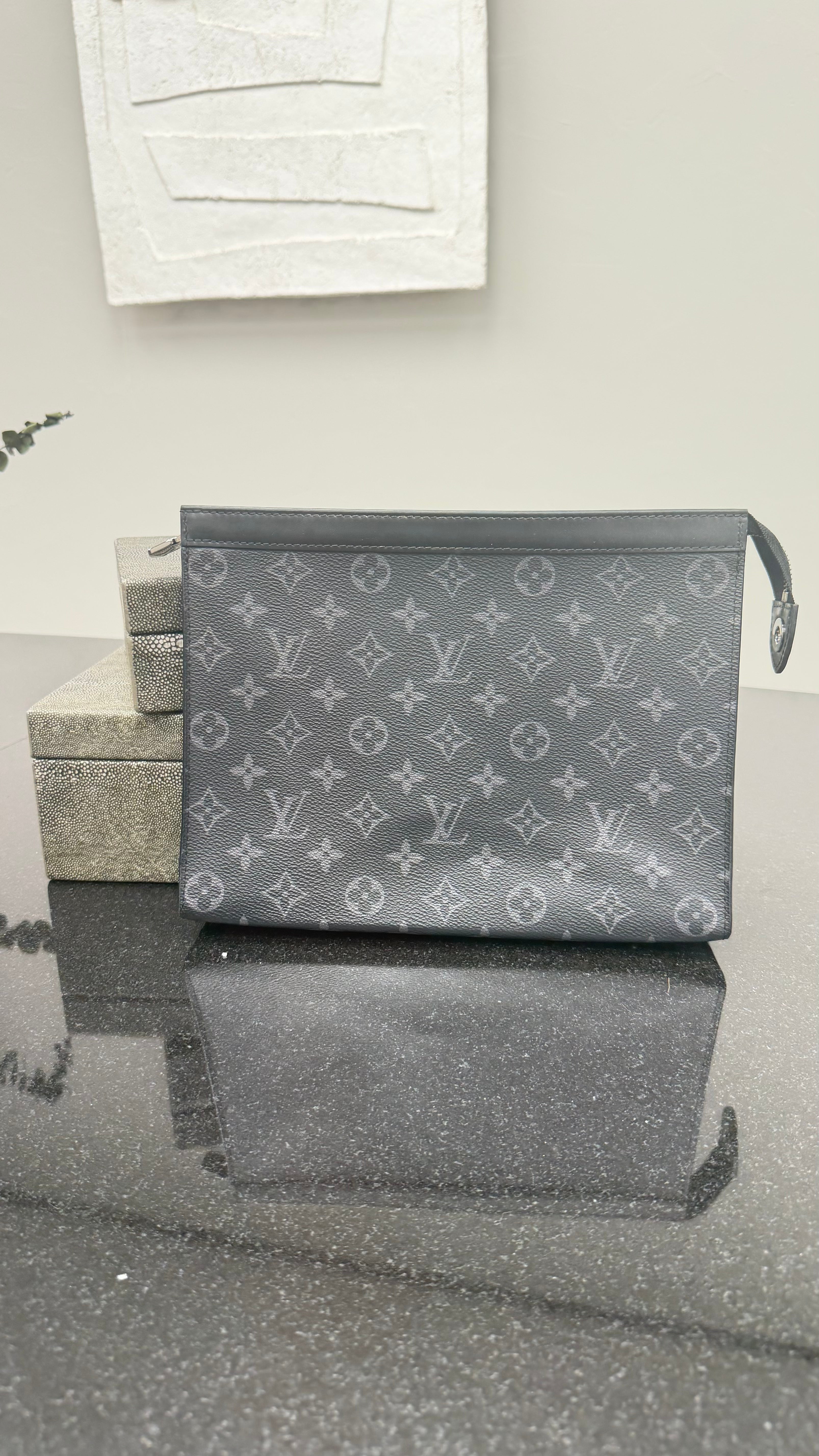 Louis Vuitton Monogram Eclipse Pochette Voyage MM
