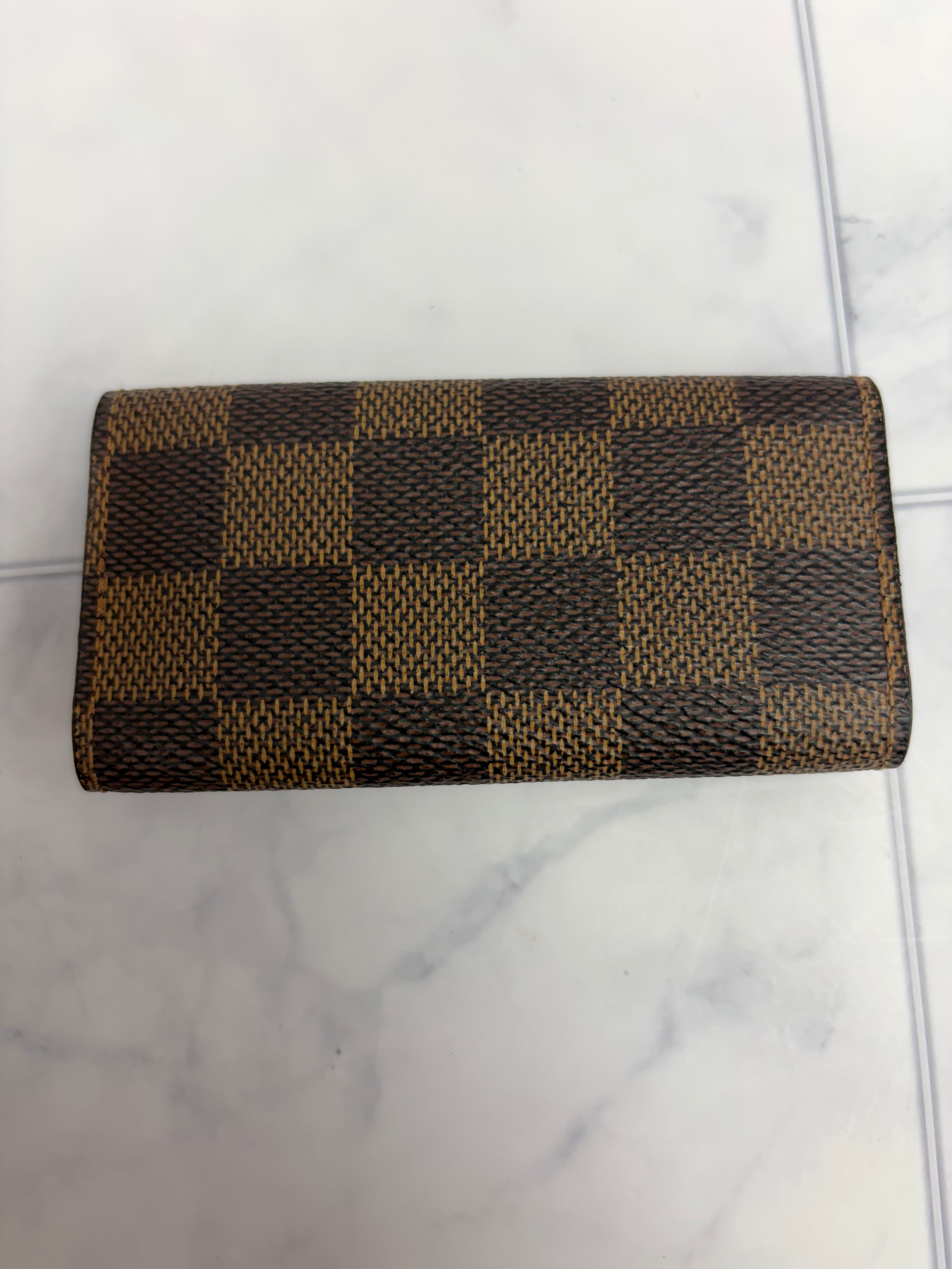 Louis Vuitton Damier Ebene 4 Ring Key Case