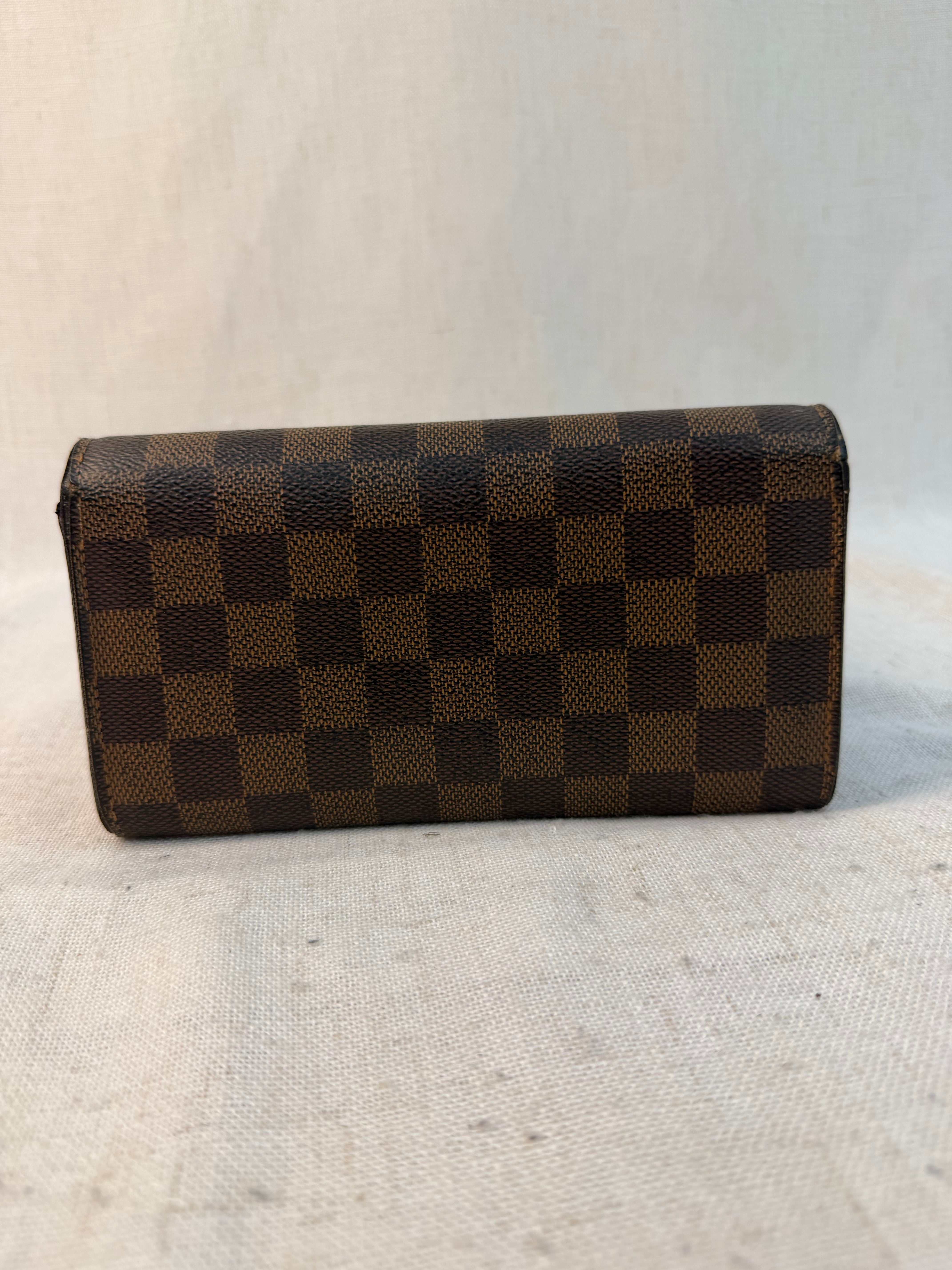 Louis Vuitton Damier Ebene Sarah Wallet