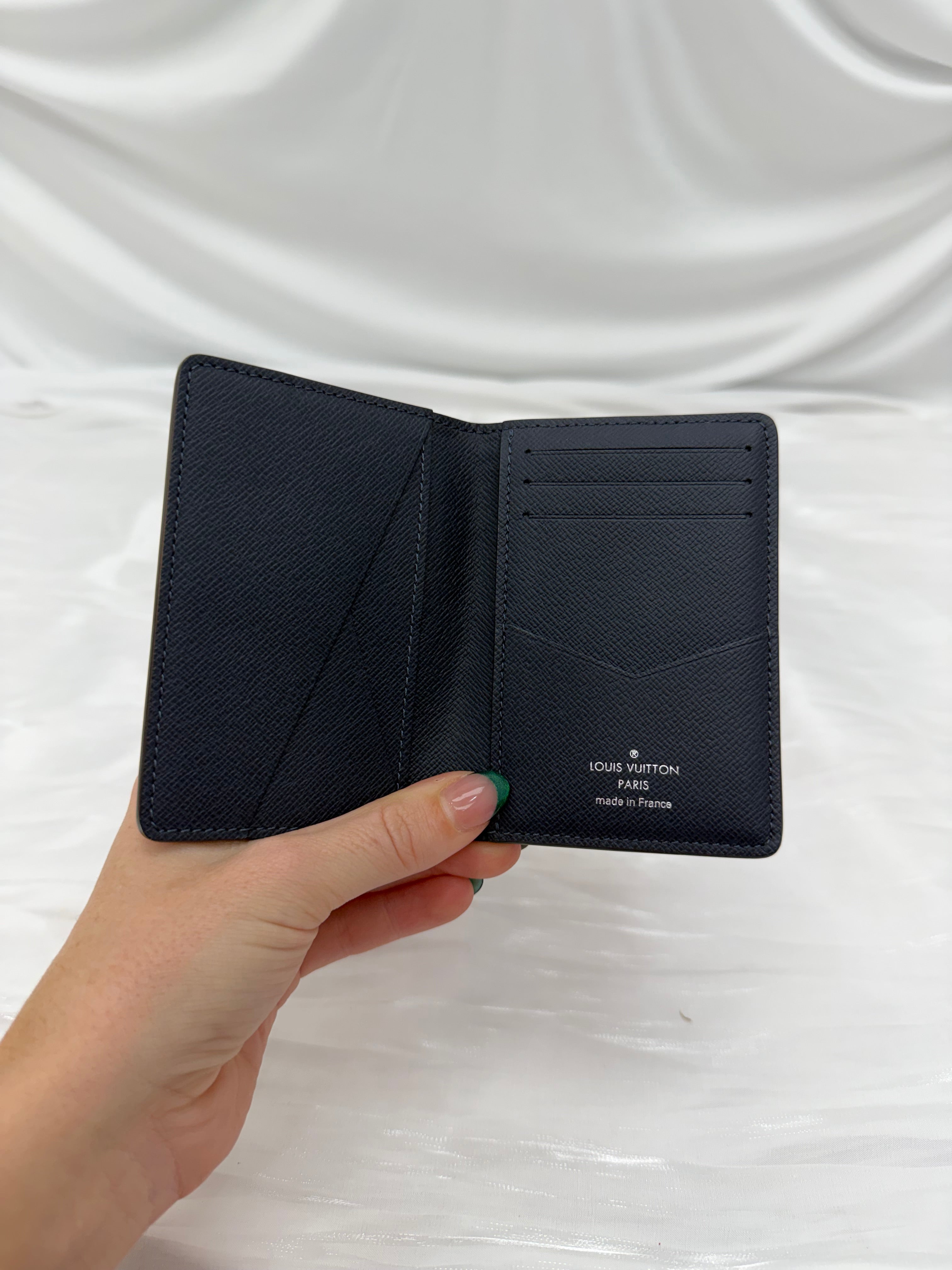 Louis Vuitton Red Taiga Leather Pocket Organizer