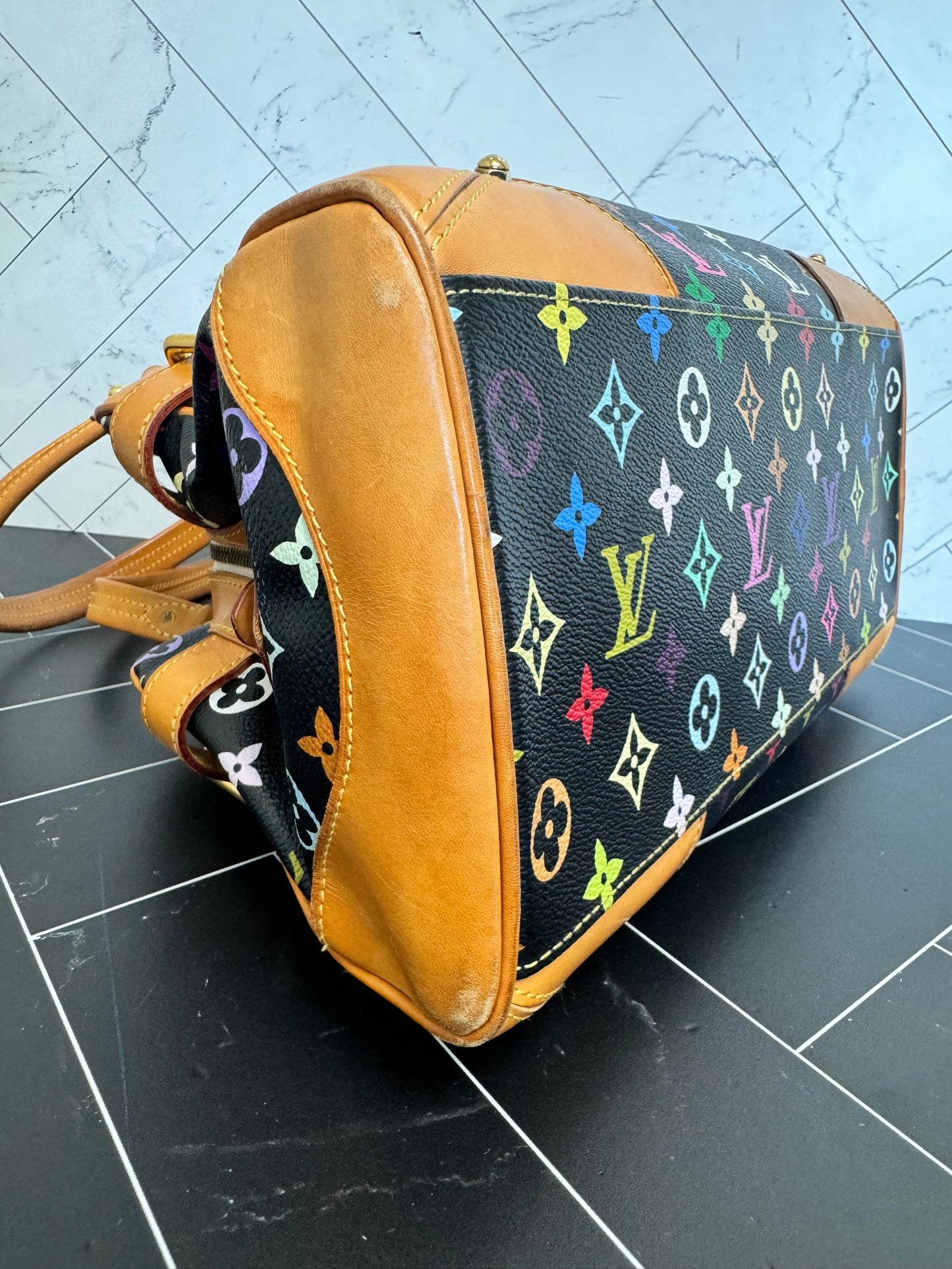 Louis Vuitton Black Multicolore Claudia Bag